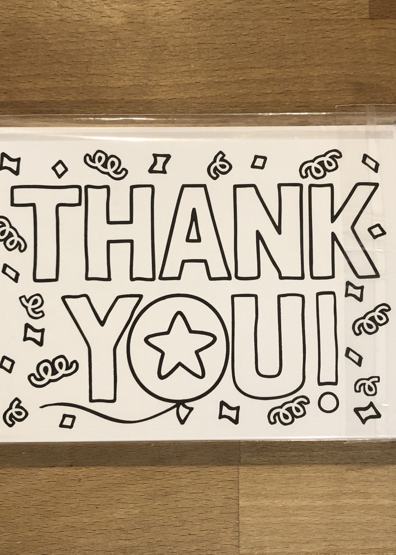 Kid’s Coloring Thank You Cards with Envelope (Pack of 10)