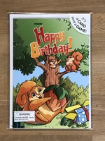 Greeting Card- Pop ‘n Play  Birthday Squirrel