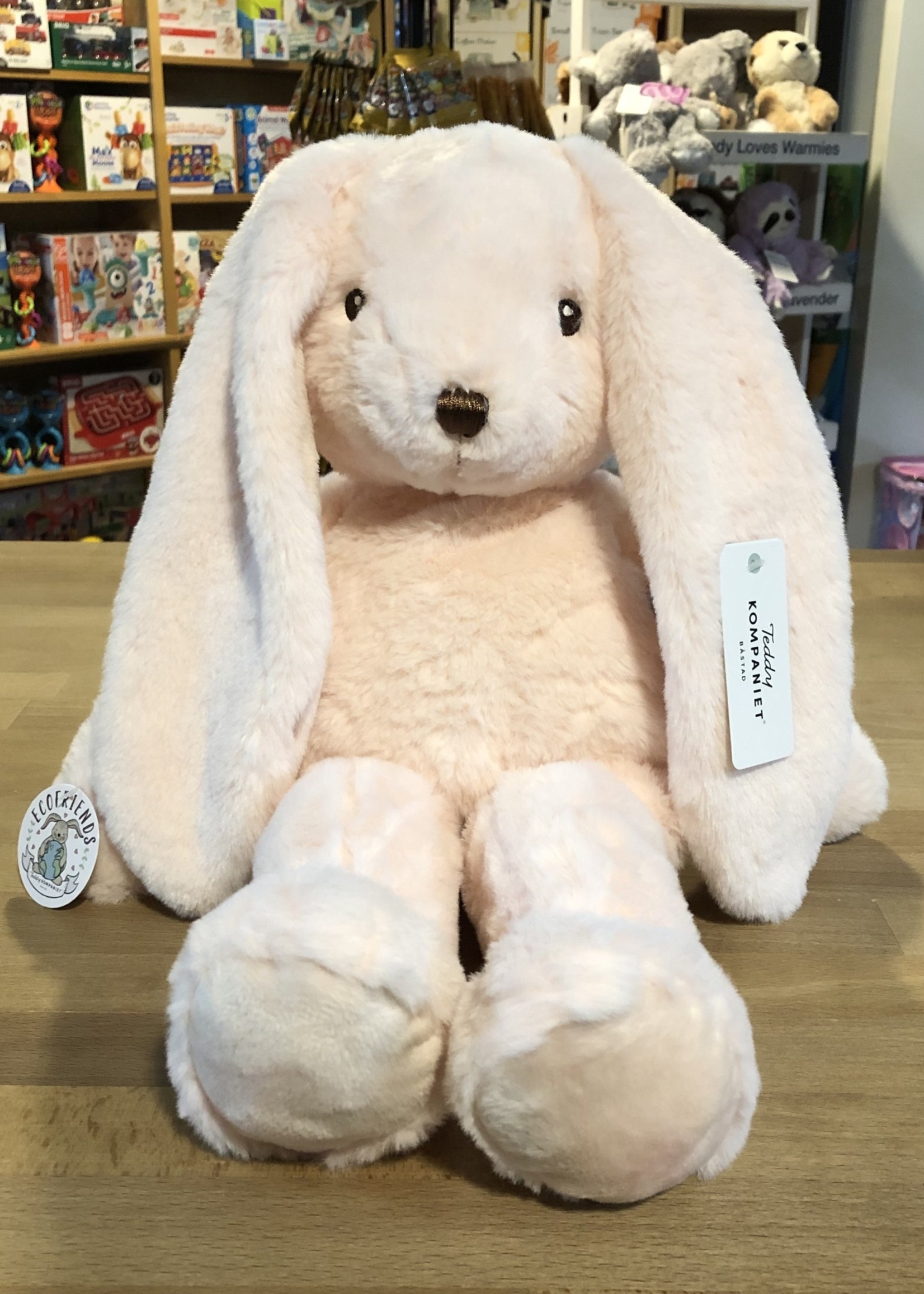 Teddy Komaniet Stuffy - Svea Large Bunny, Pink (Ecofriends)