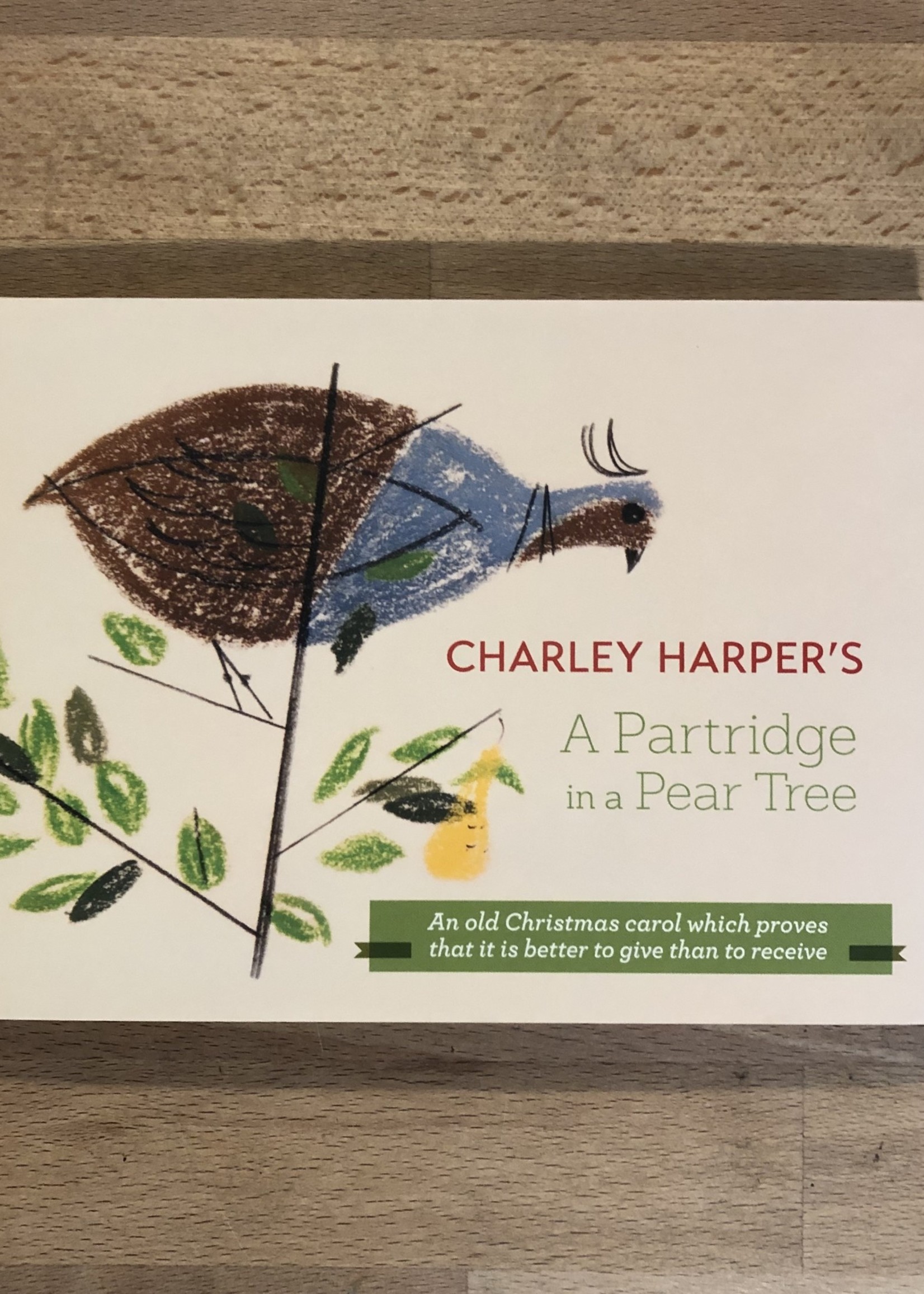 Book - Charlie Harpers - partridge in a pear tree book