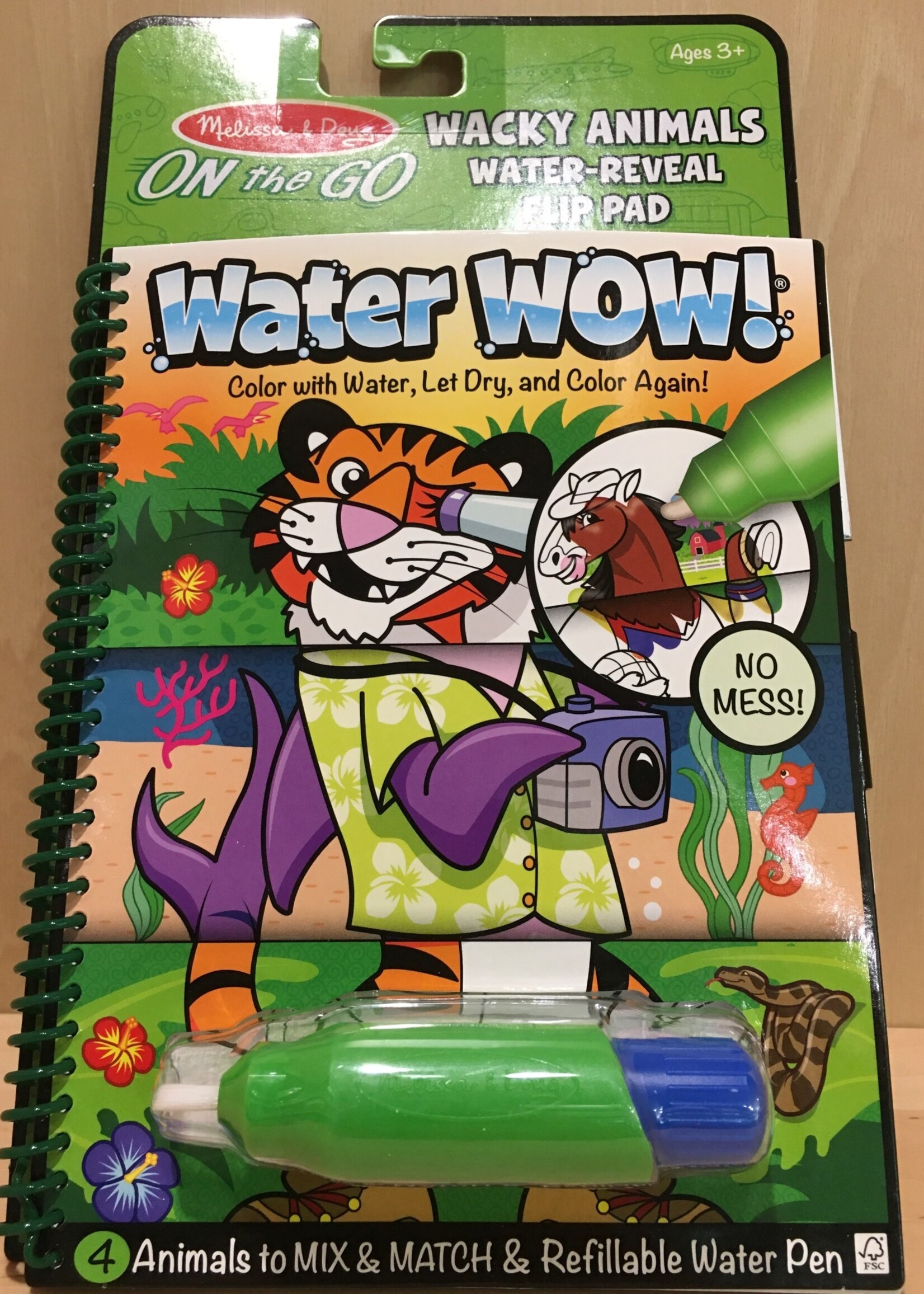 Melissa & Doug Wacky Animals Flip Pad Water Wow!