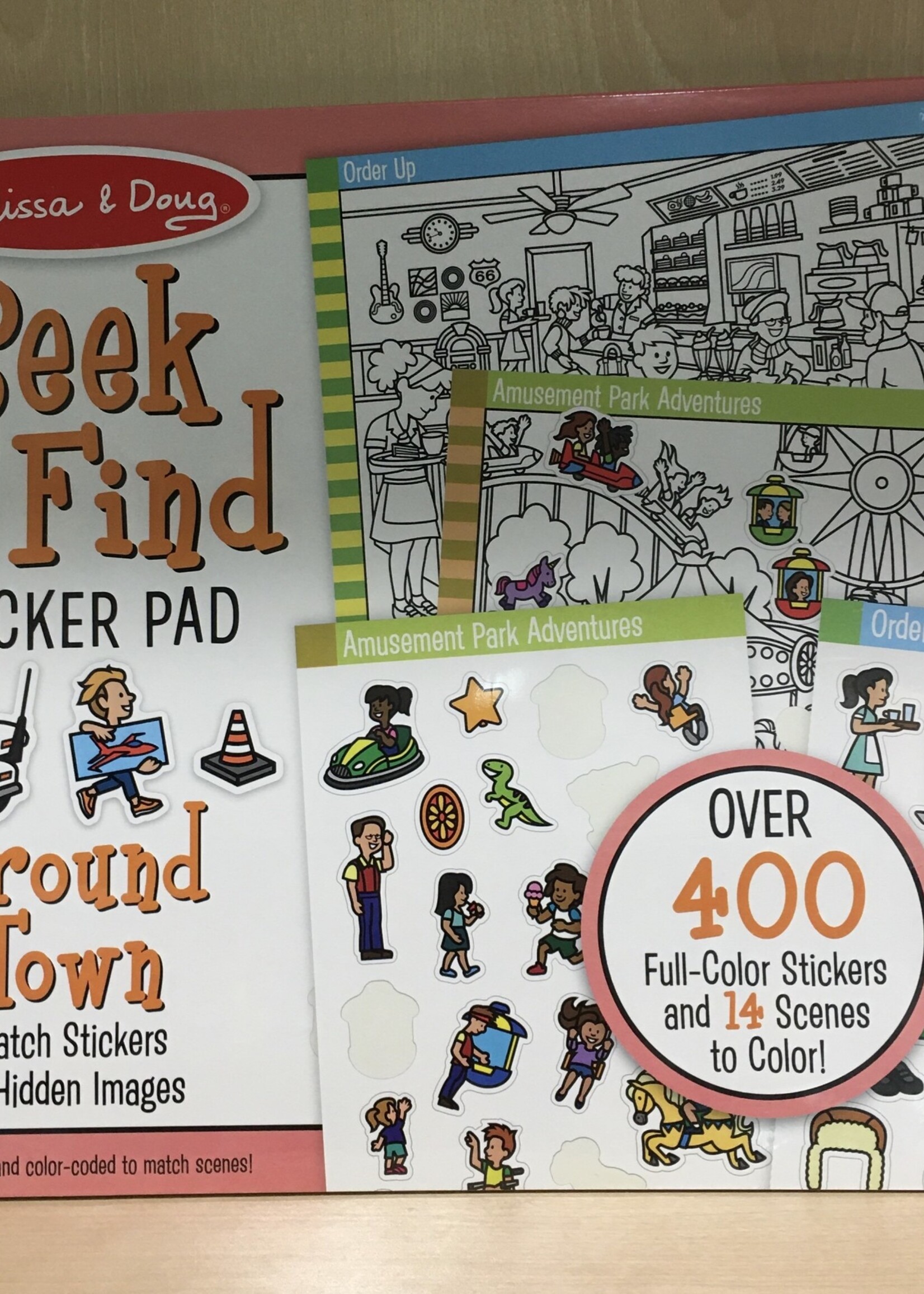 Melissa & Doug Seek and  Find Sticker Pad - Around Town