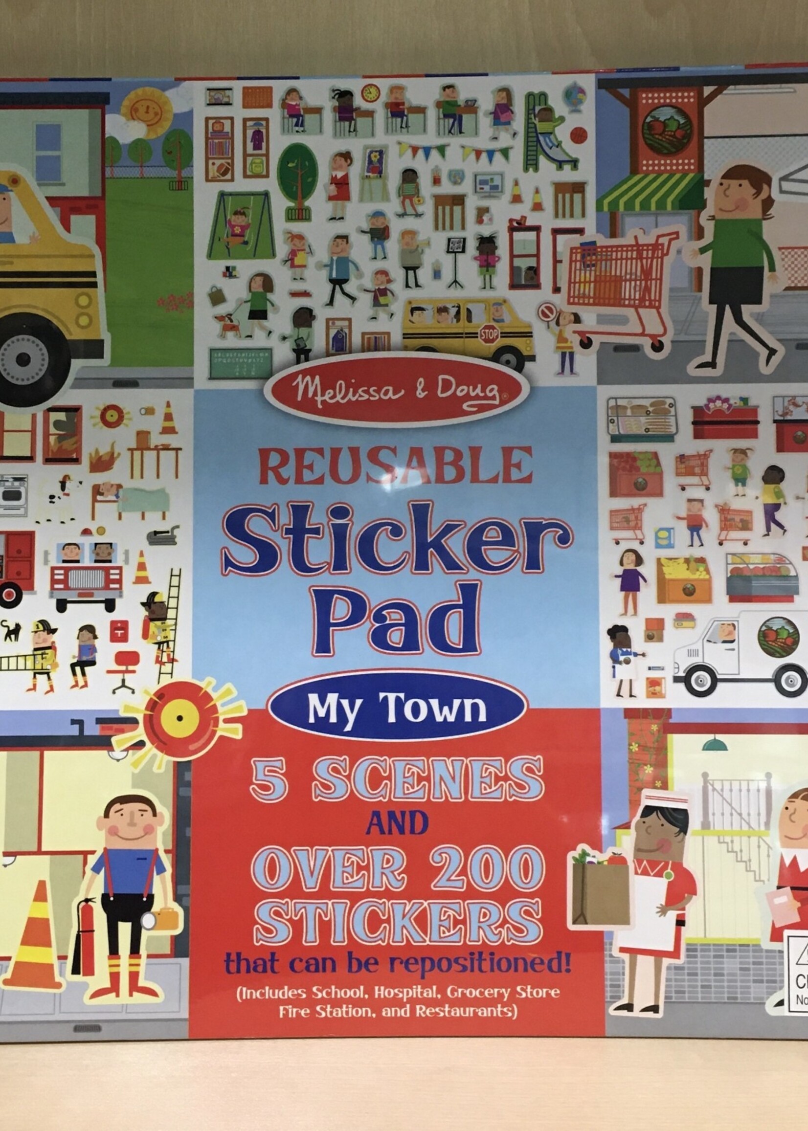 Melissa & Doug Reusable Sticker Pad - My Town