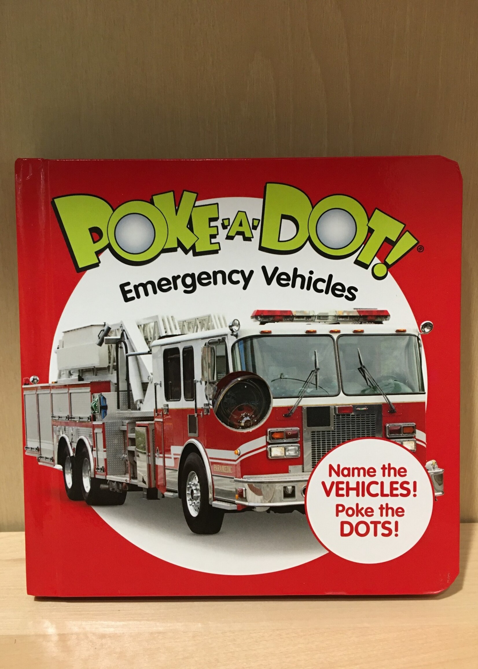 Melissa & Doug Book - Poke-a-Dot! Emergency Vehicles