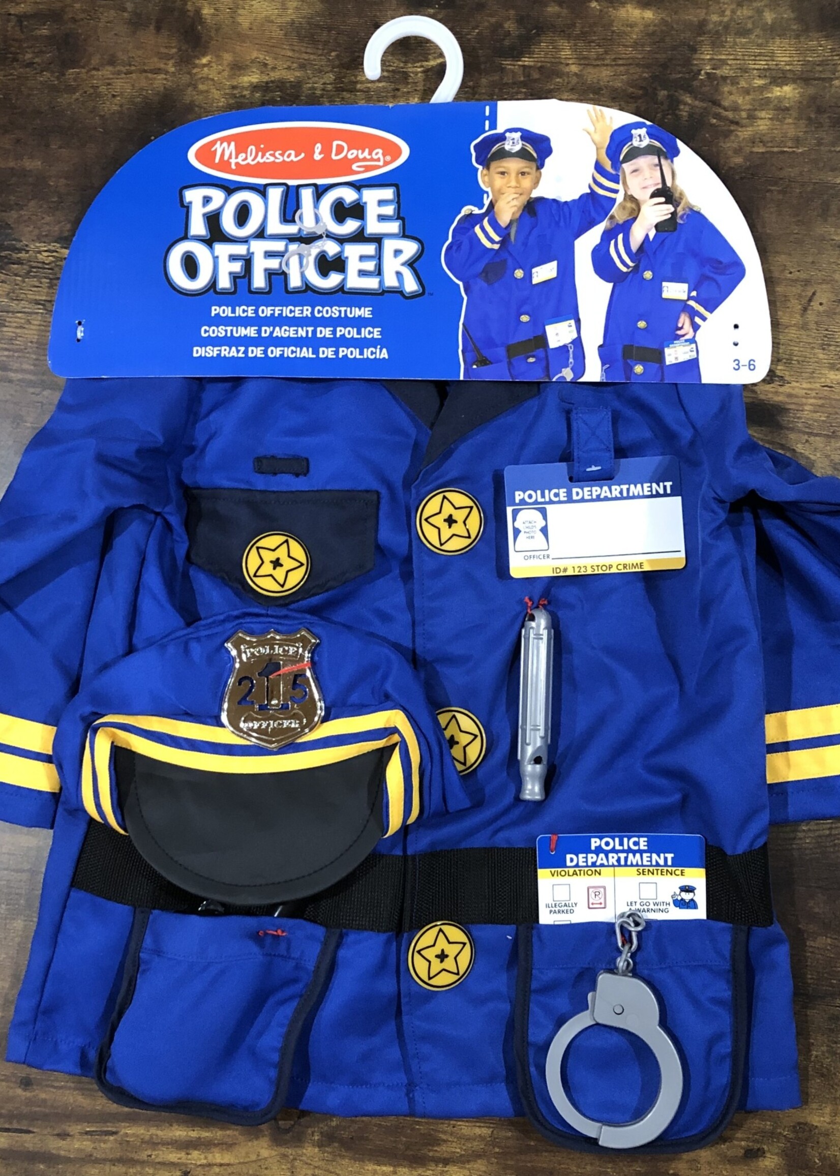 Melissa & Doug Police Officer Role Play Costume Set