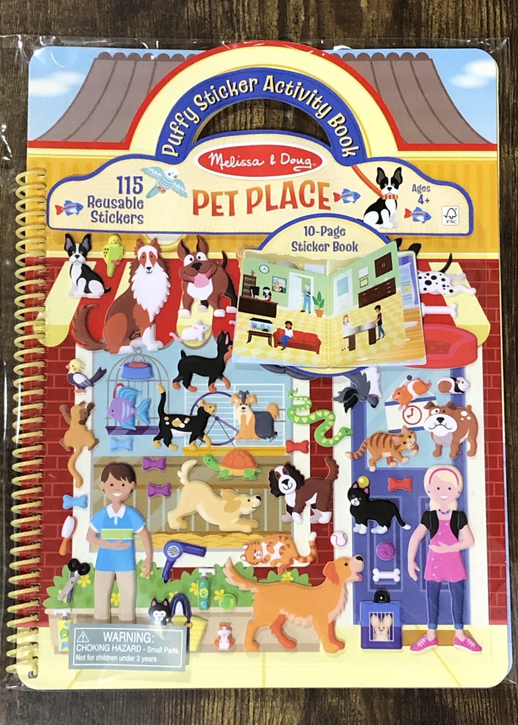 Melissa & Doug Puffy Sticker Activity Book - Pet Place