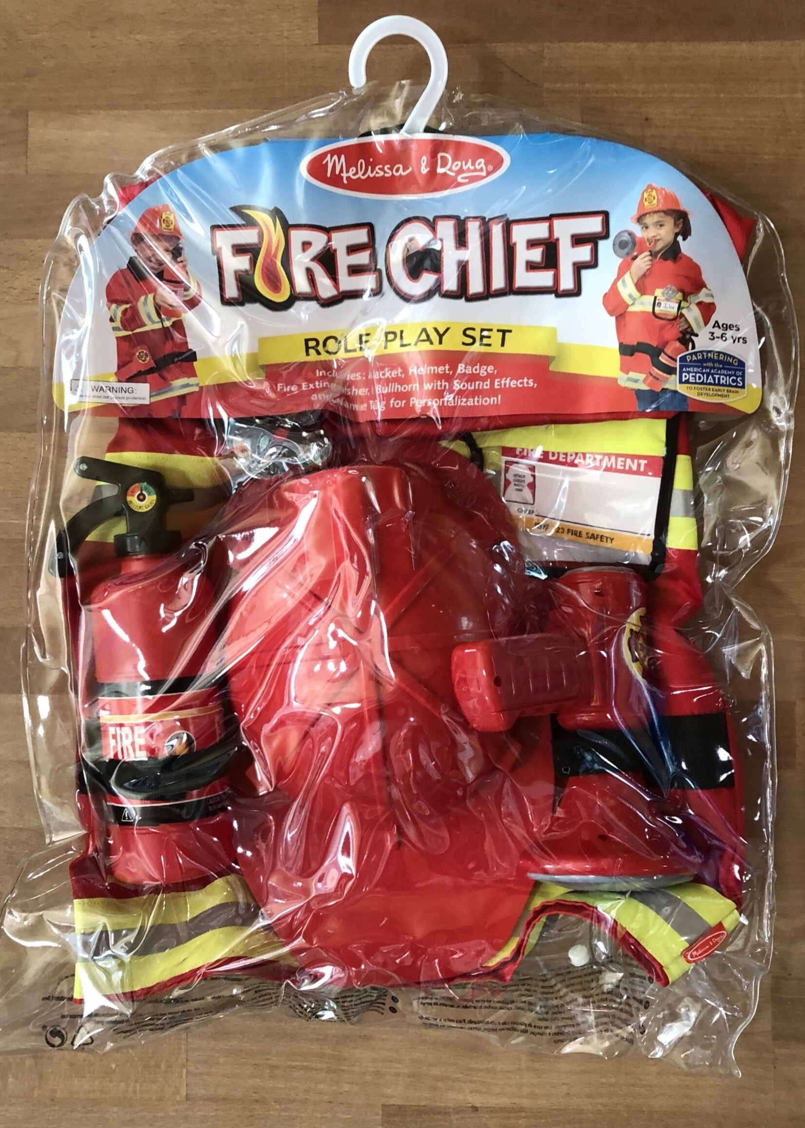 Melissa & Doug Fire Chief Role Play Costume Set