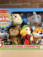 Melissa & Doug Safari Buddies Hand Puppets (6 Pc.)