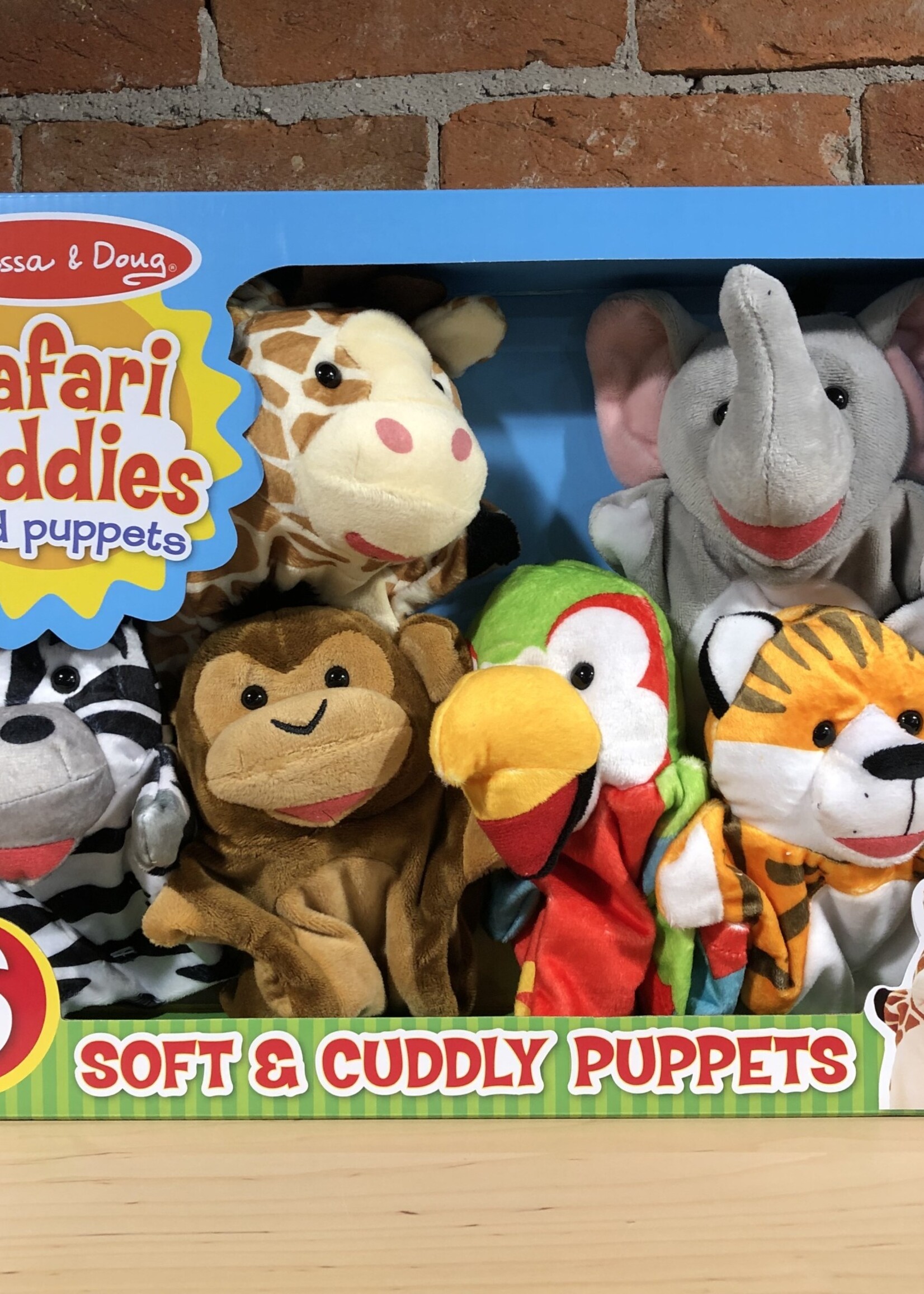 Melissa & Doug Safari Buddies Hand Puppets (6 Pc.)