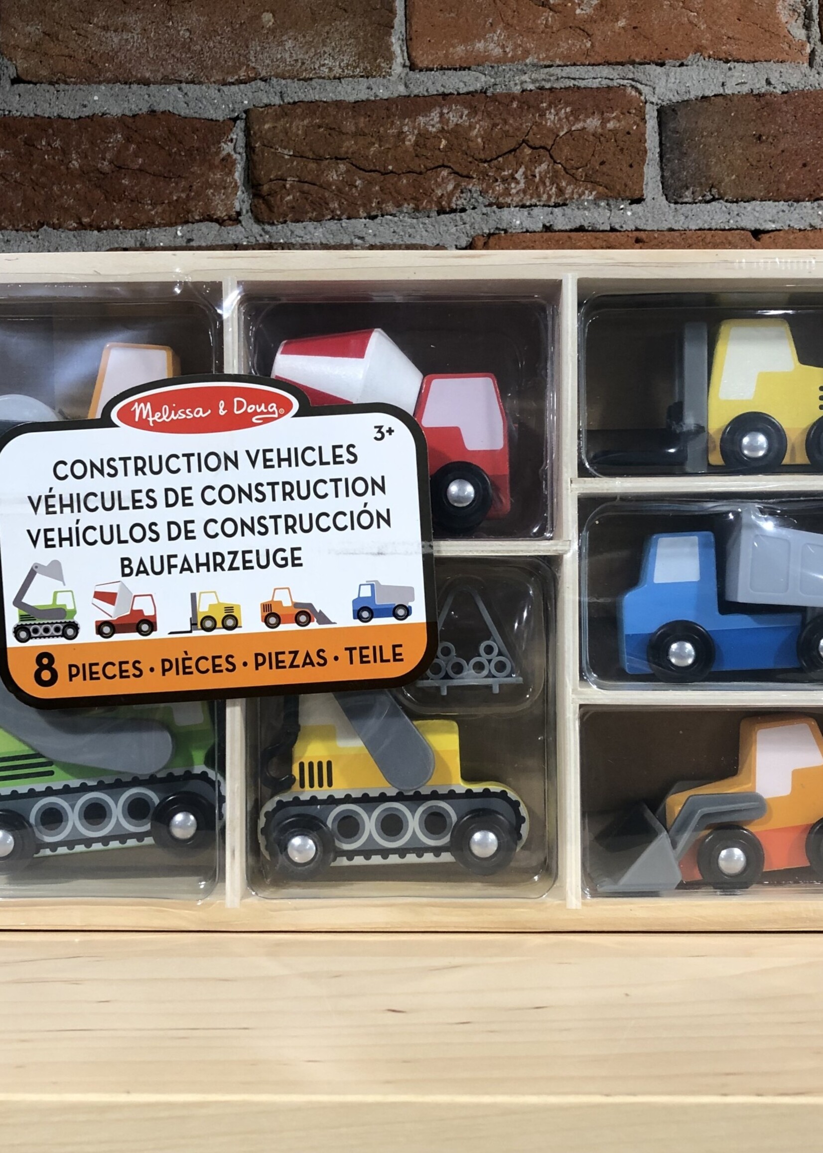 Melissa & Doug Wooden Construction Site Vehicles