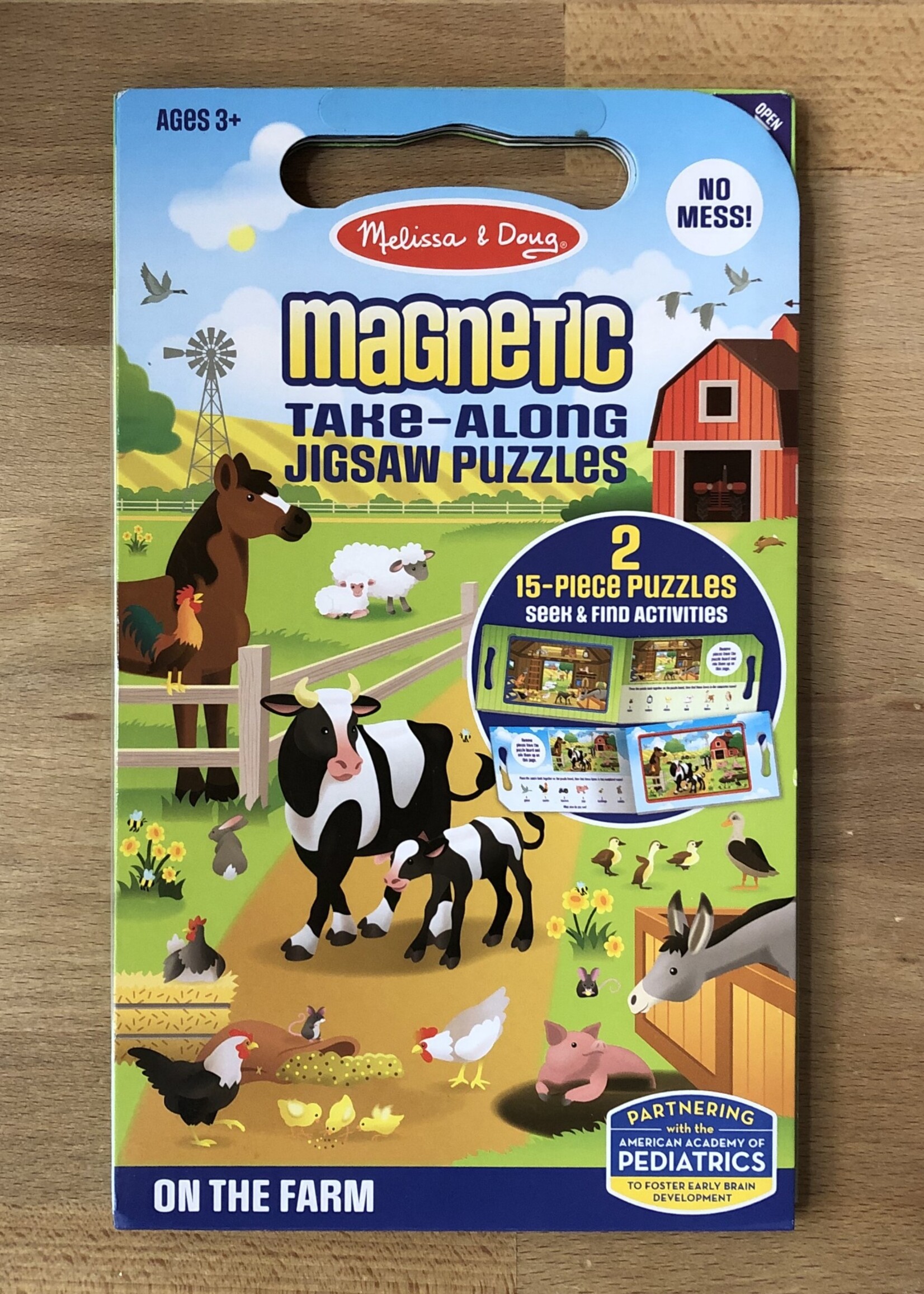 Melissa & Doug Puzzle - Take-Along Magnetic Jigsaw Puzzle: On the Farm