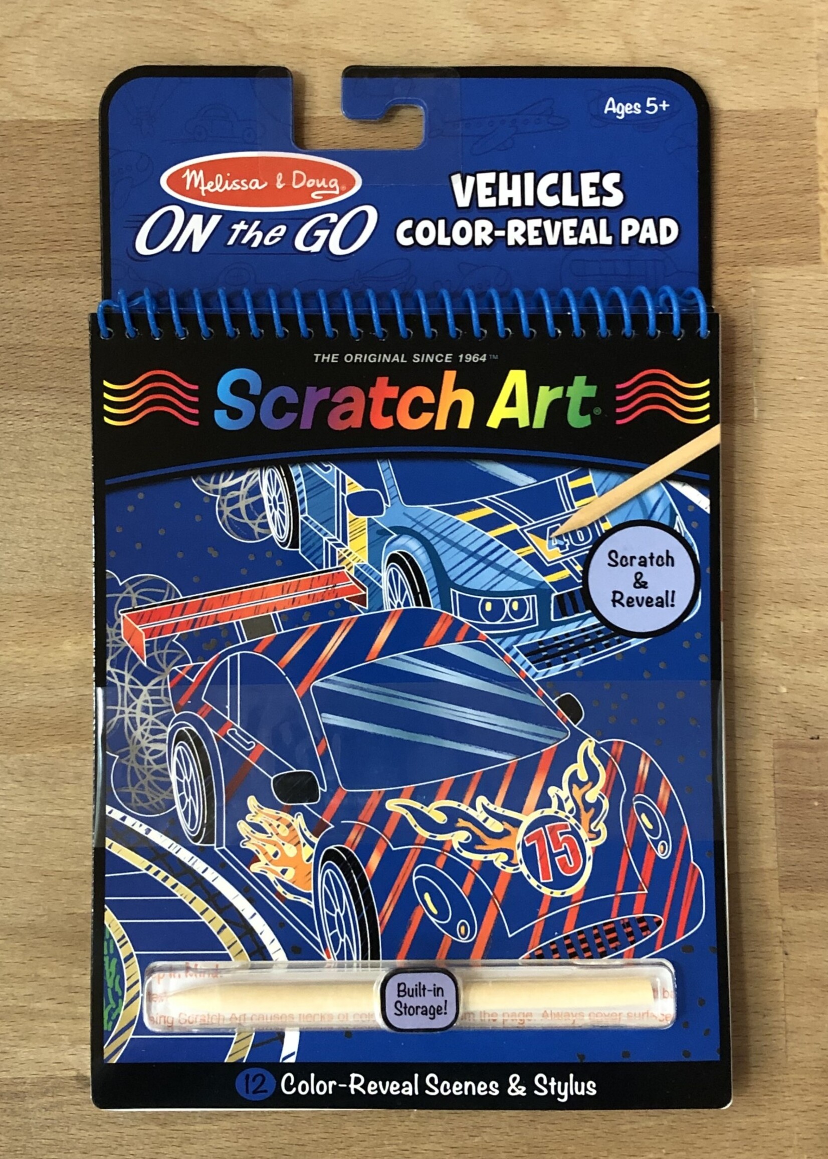 Melissa & Doug Scratch Art - Vehicles Color Reveal Pad