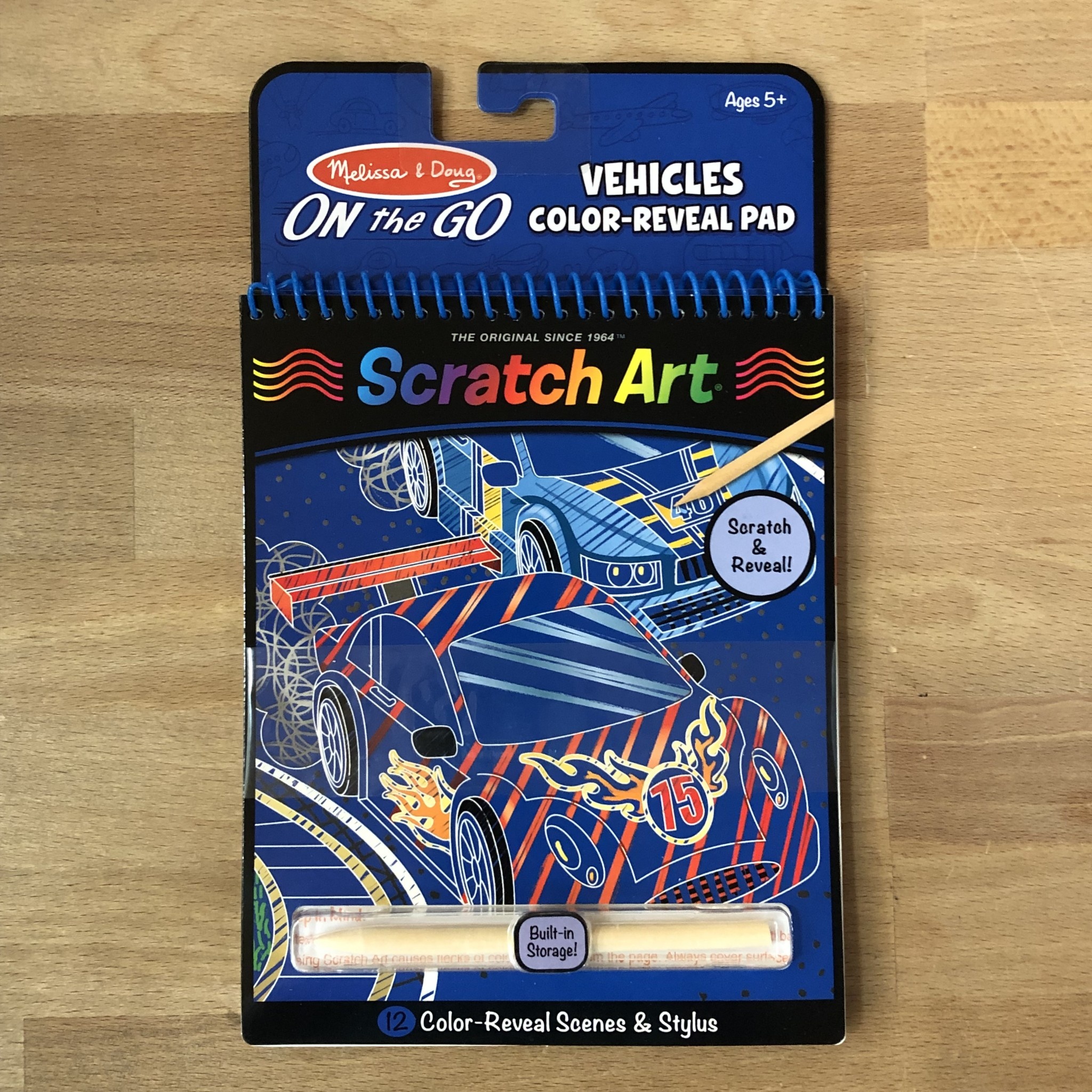 Melissa & Doug : on The Go Scratch Art Color Reveal Pad - Vehicles