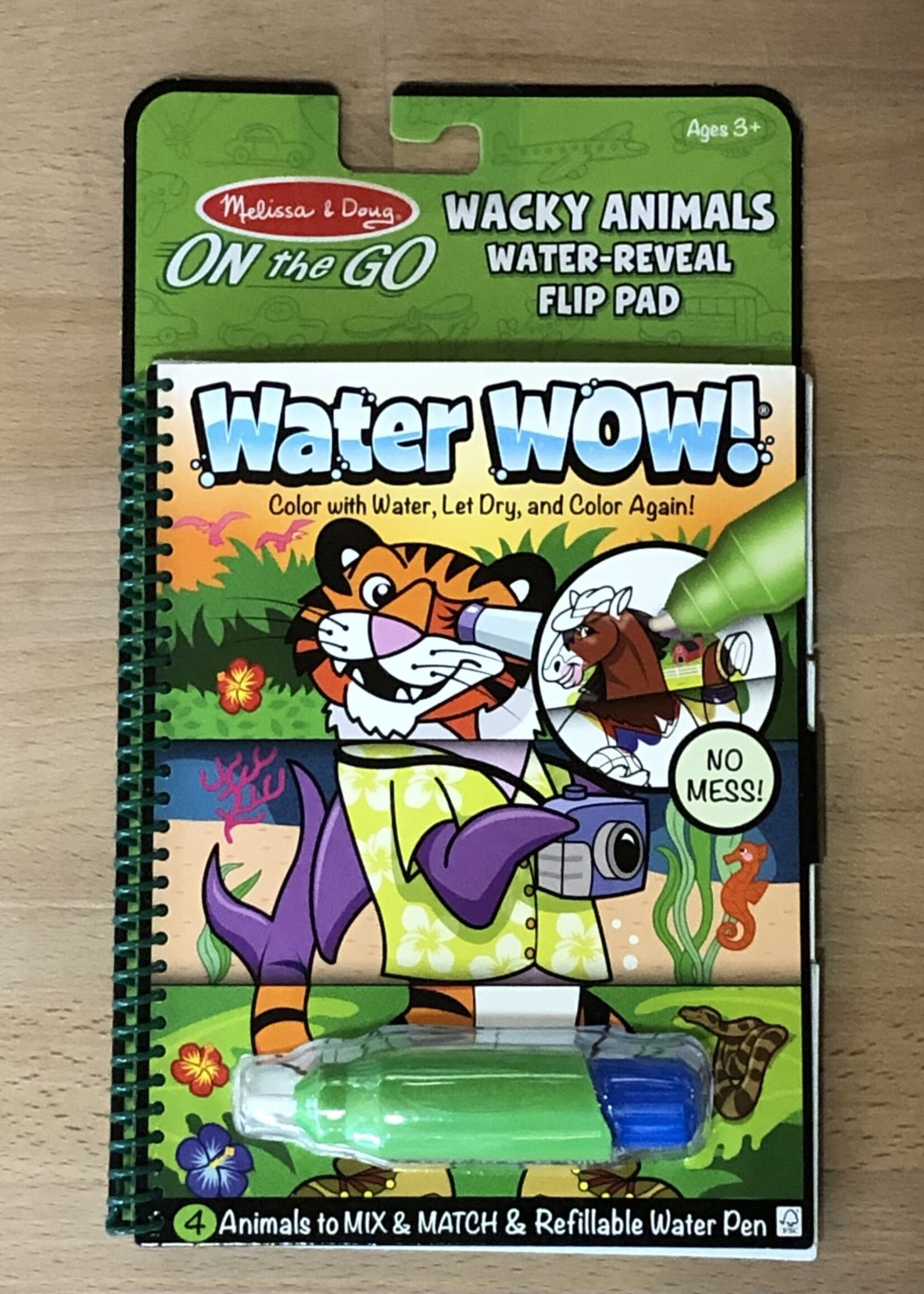 Melissa & Doug Wacky Animals Flip Pad Water Wow!