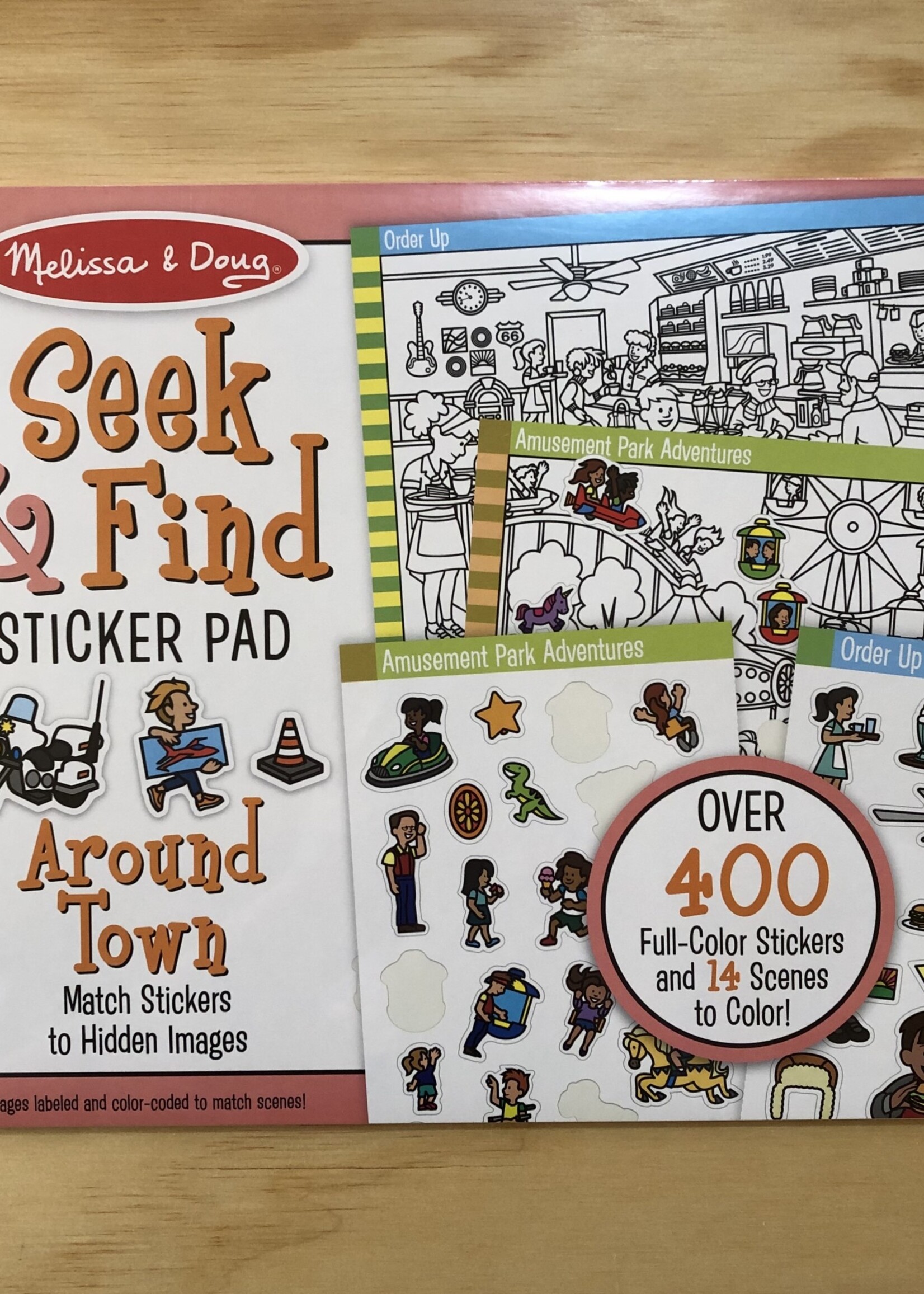 Melissa & Doug Seek and  Find Sticker Pad - Around Town