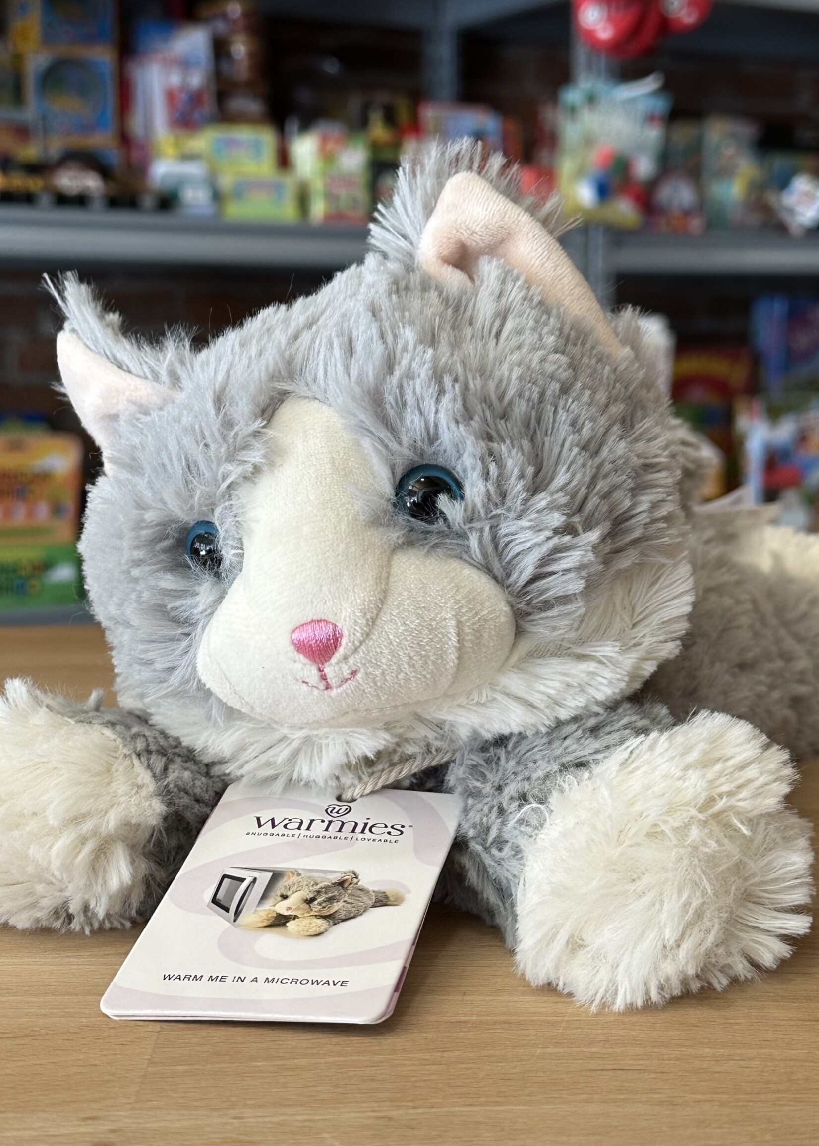 Warmies Warmies - Gray Laying Down Cat