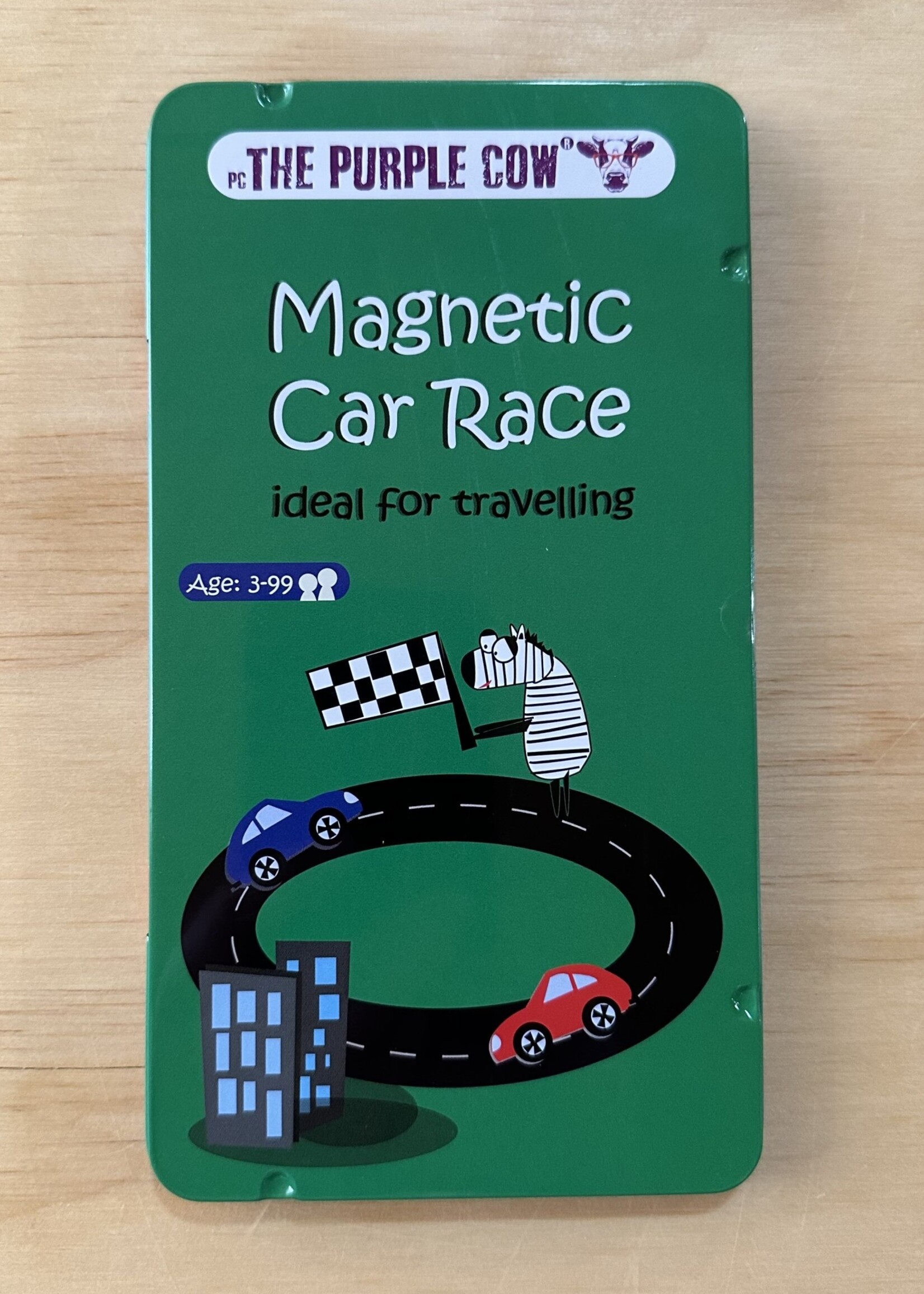 The Purple Cow Travel Game - Magnetic Car Race