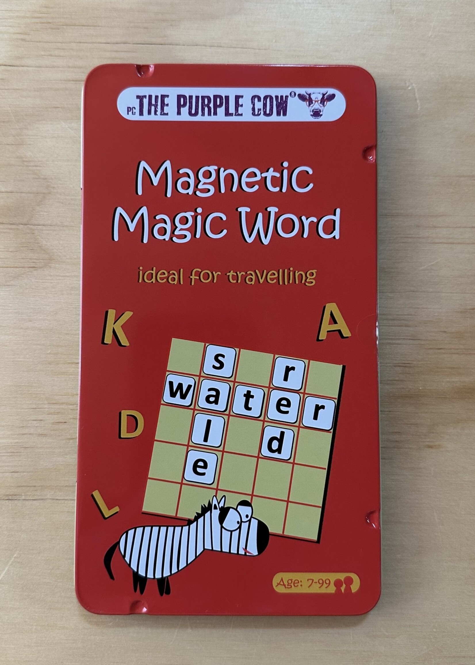 The Purple Cow Travel Game - Magnetic Magic Word