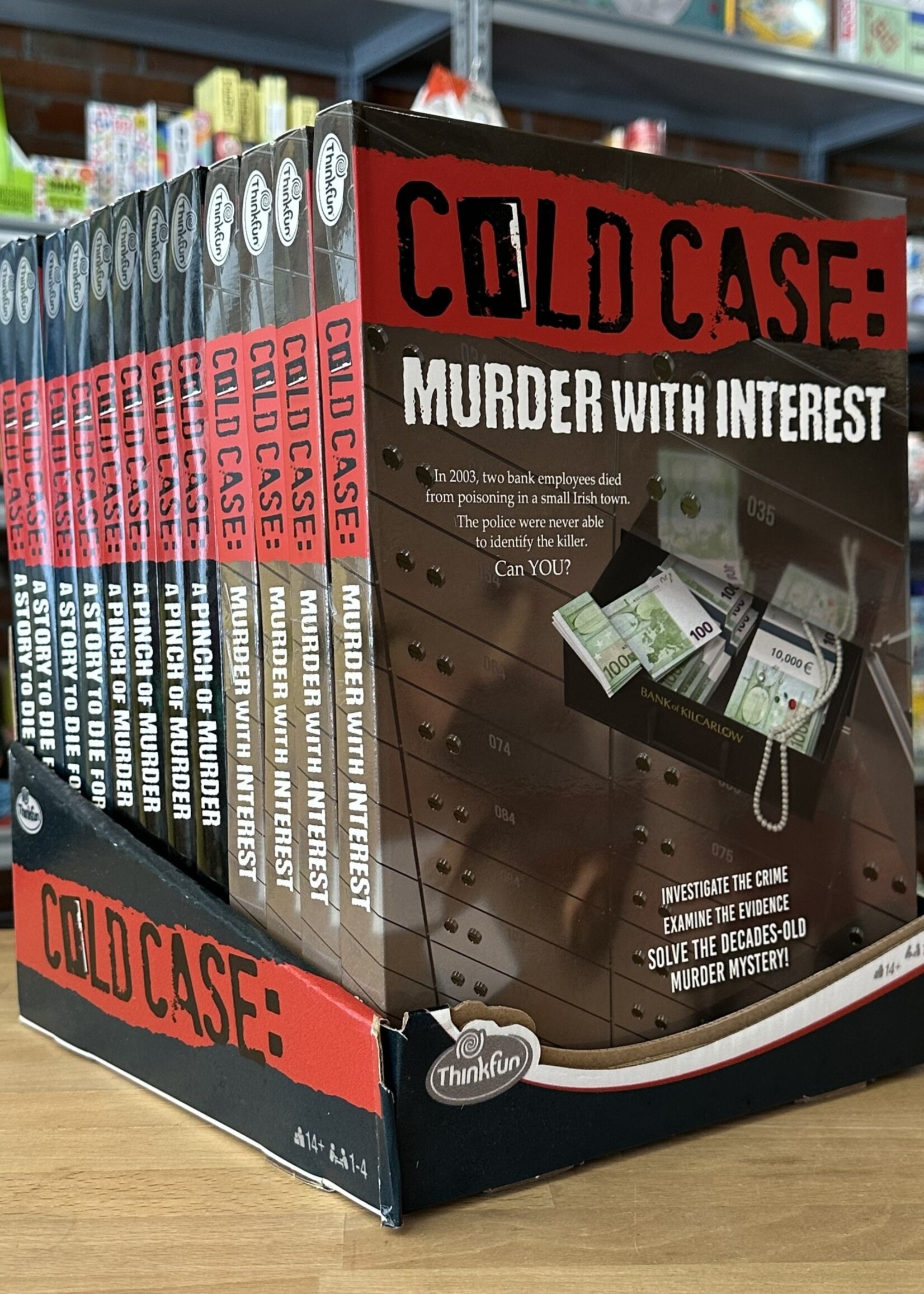 ThinkFun Game - Cold Case: A Pinch of Murder
