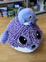 Stuffy - Purple Puffer Fish with Baby