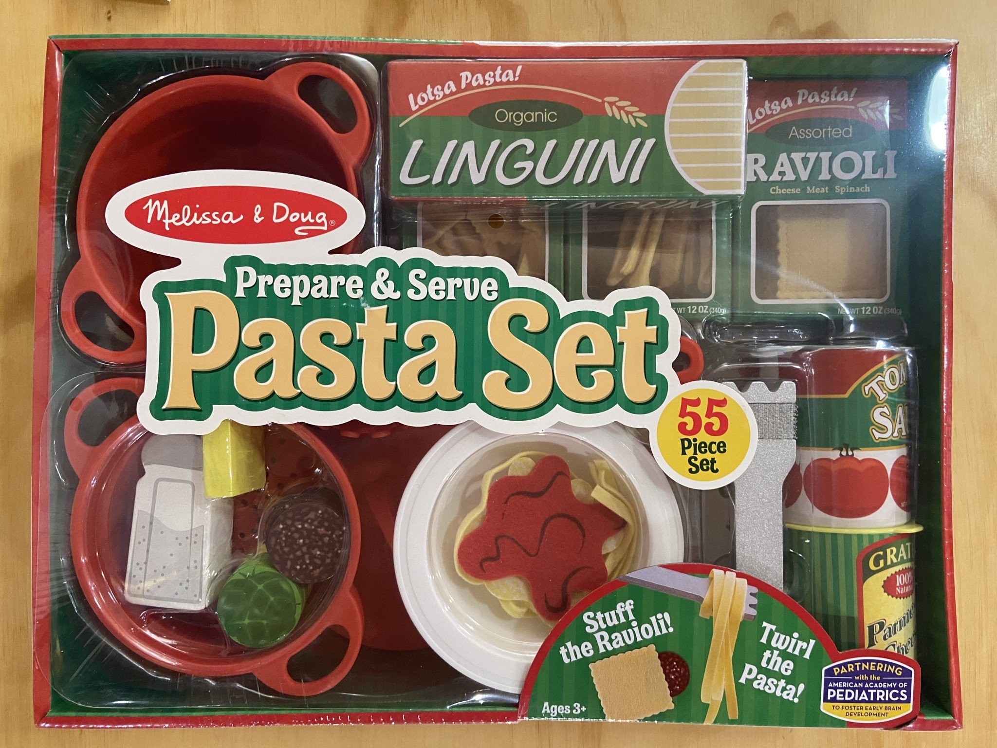 Melissa & Doug Pasta Set, Prepare & Serve, 55 Piece Set