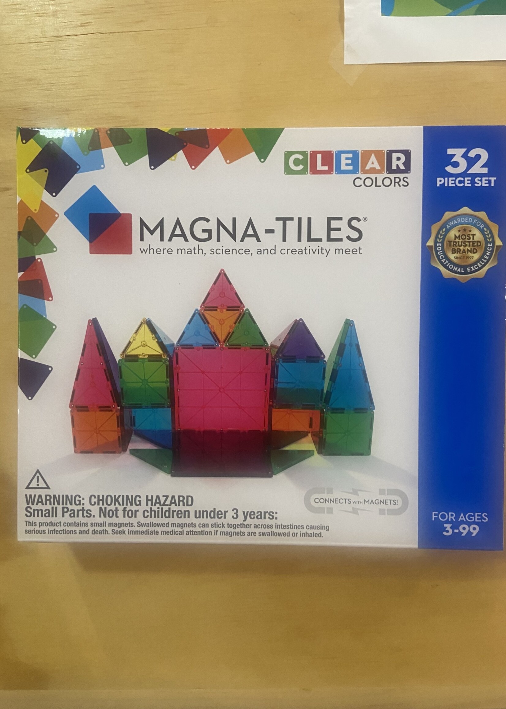 Magna-Tiles Clear Colors 32pc Set