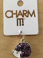 Charm It! Charm It! - Gold Glitter Hedgehog Charm