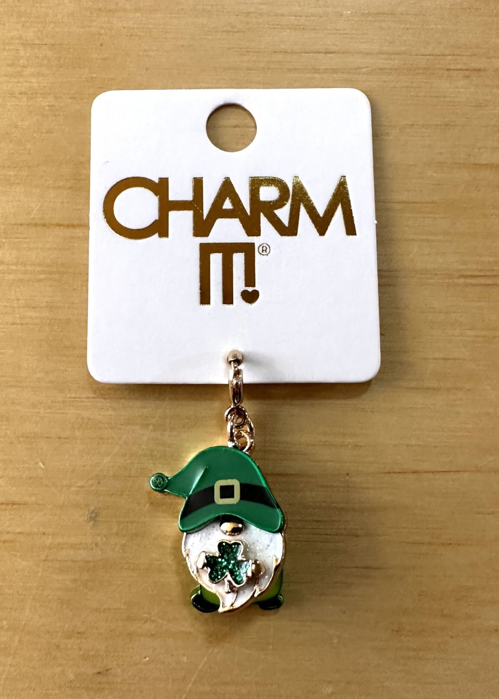 Charm It Charm It! - Gold Swivel Good Luck Gnome Charm