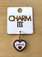 Charm It Charm It! - Gold January Birthstone Charm