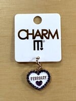 Charm It Charm It! - Gold February Birthstone Charm