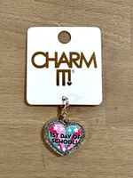 Charm It Charm It! - Gold Glitter First Day of School Charm