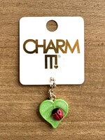 Charm It Charm It! - Gold Glitter Little Ladybug Charm