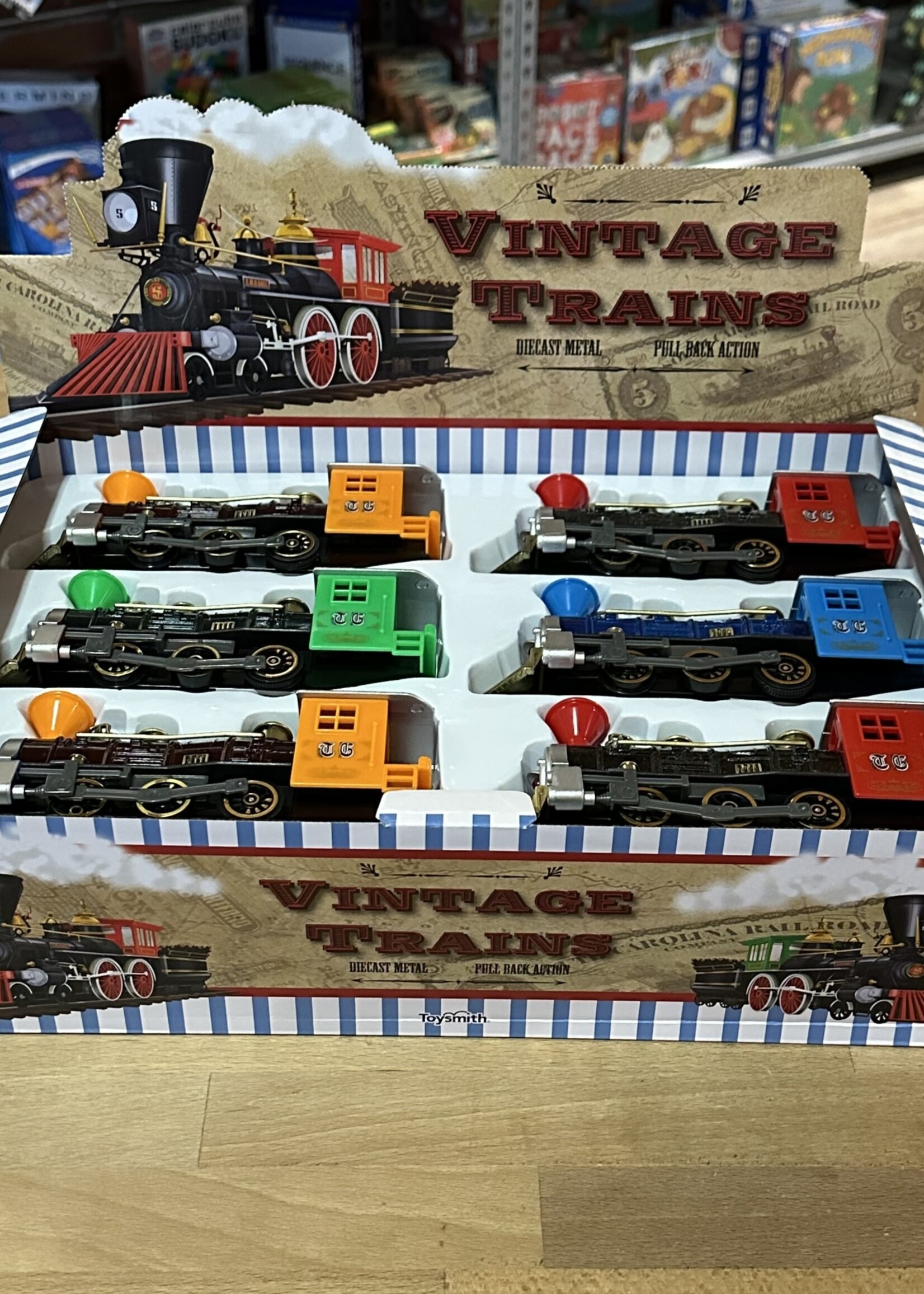 Toysmith Vintage Train Assortment (Pull-Back)