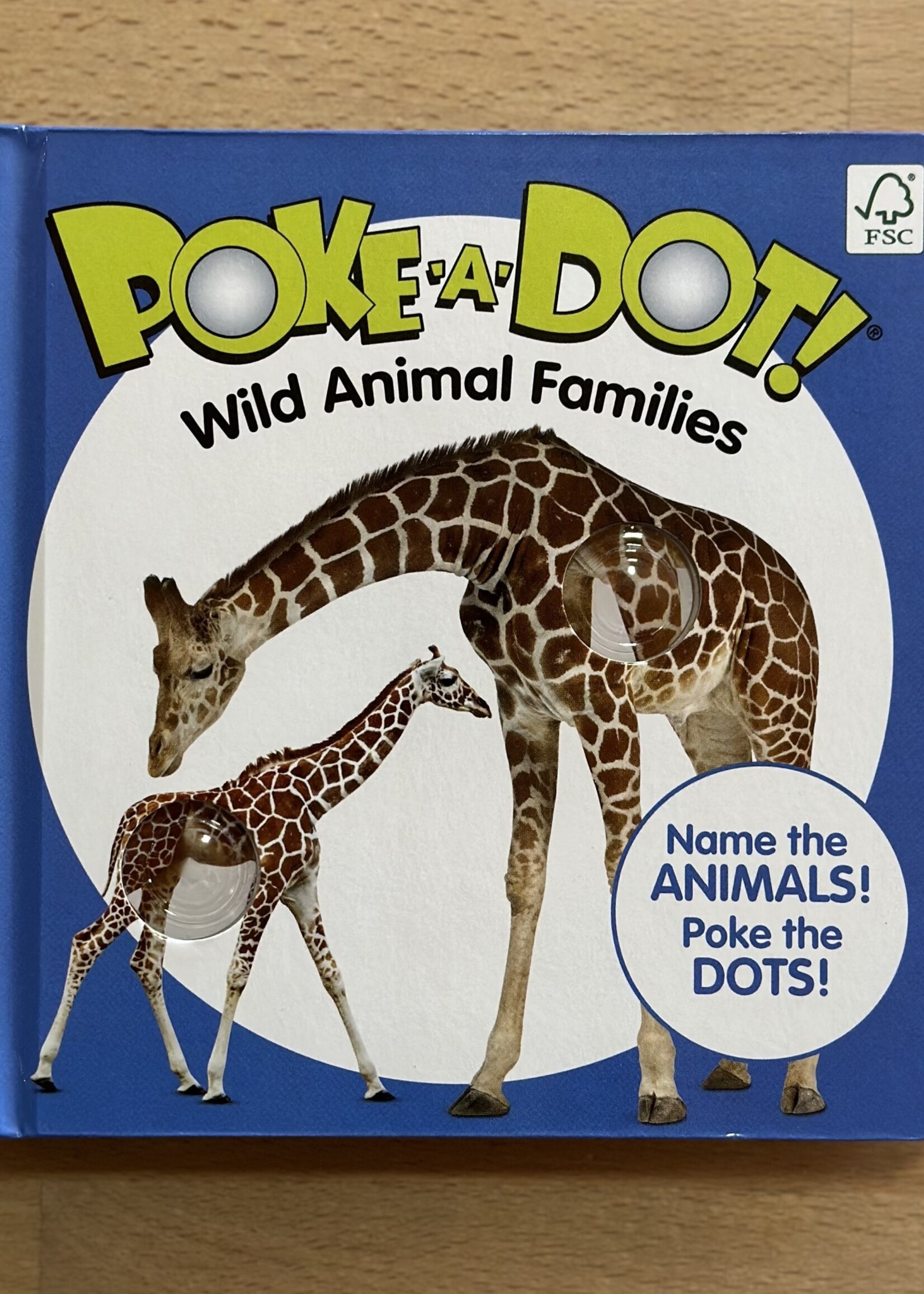 Melissa & Doug Book - Poke-a-Dot! Wild Animal Families