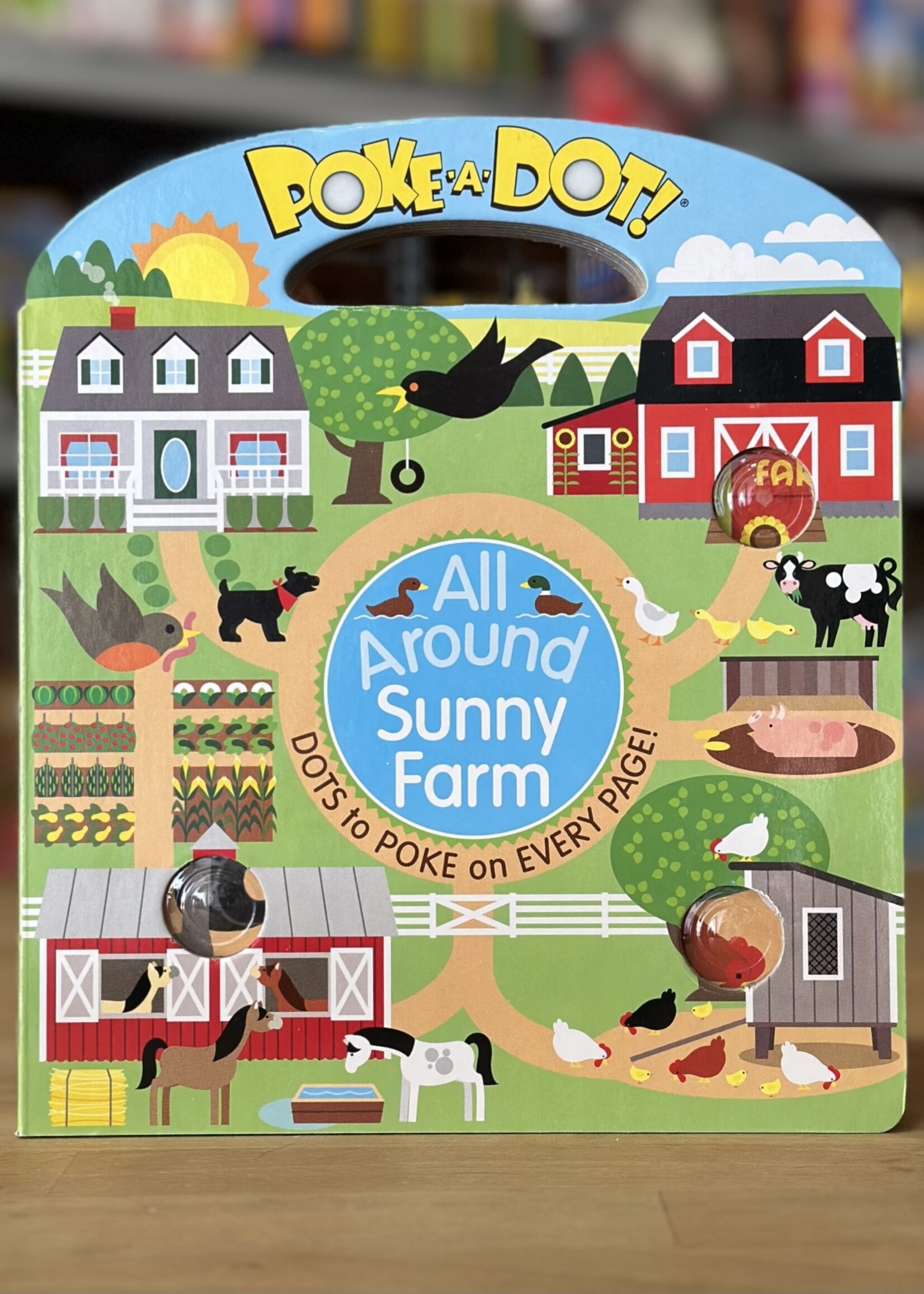 Melissa & Doug Book - Poke-a-Dot! All Around Sunny Farm