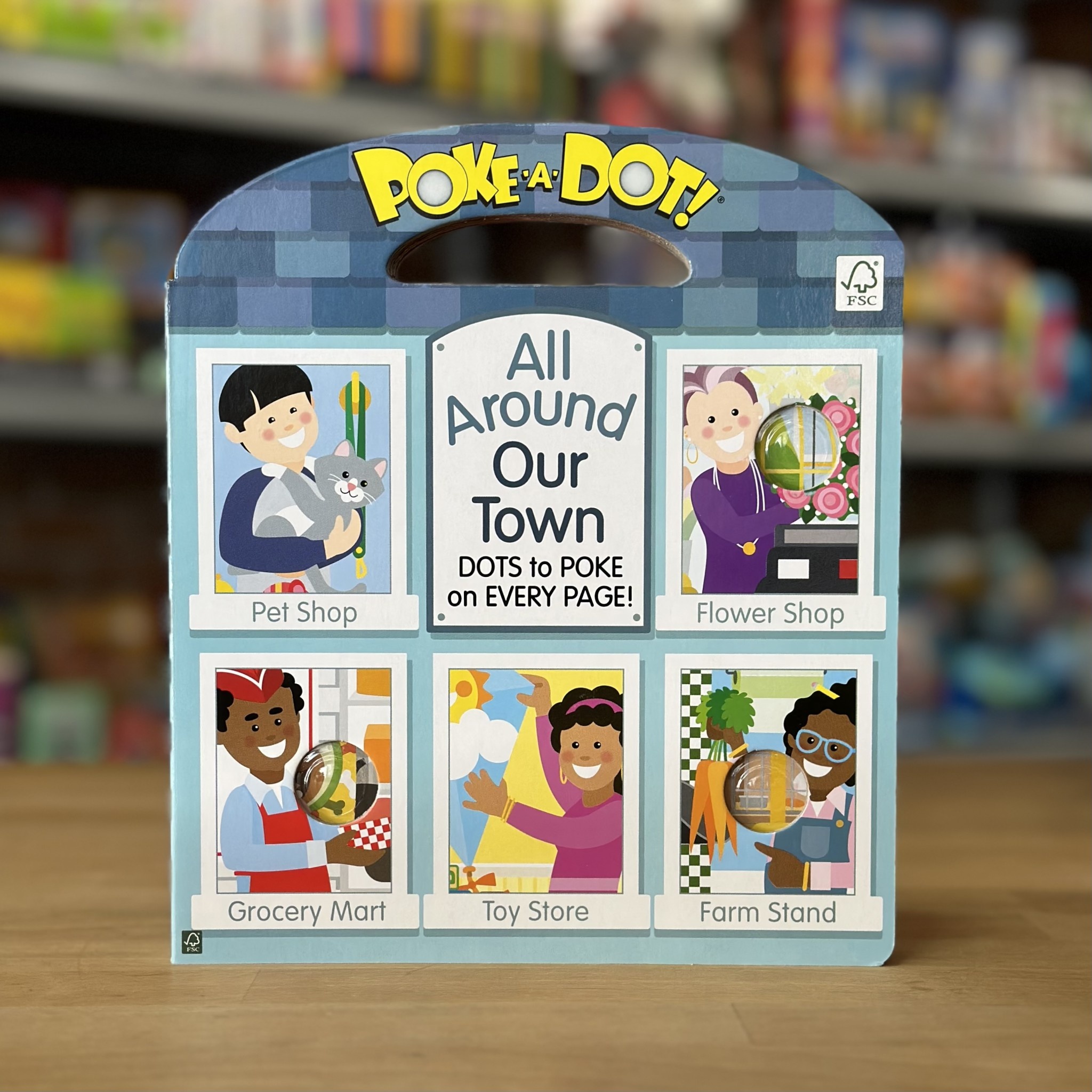 Book - Poke-a-Dot! All Around Our Town