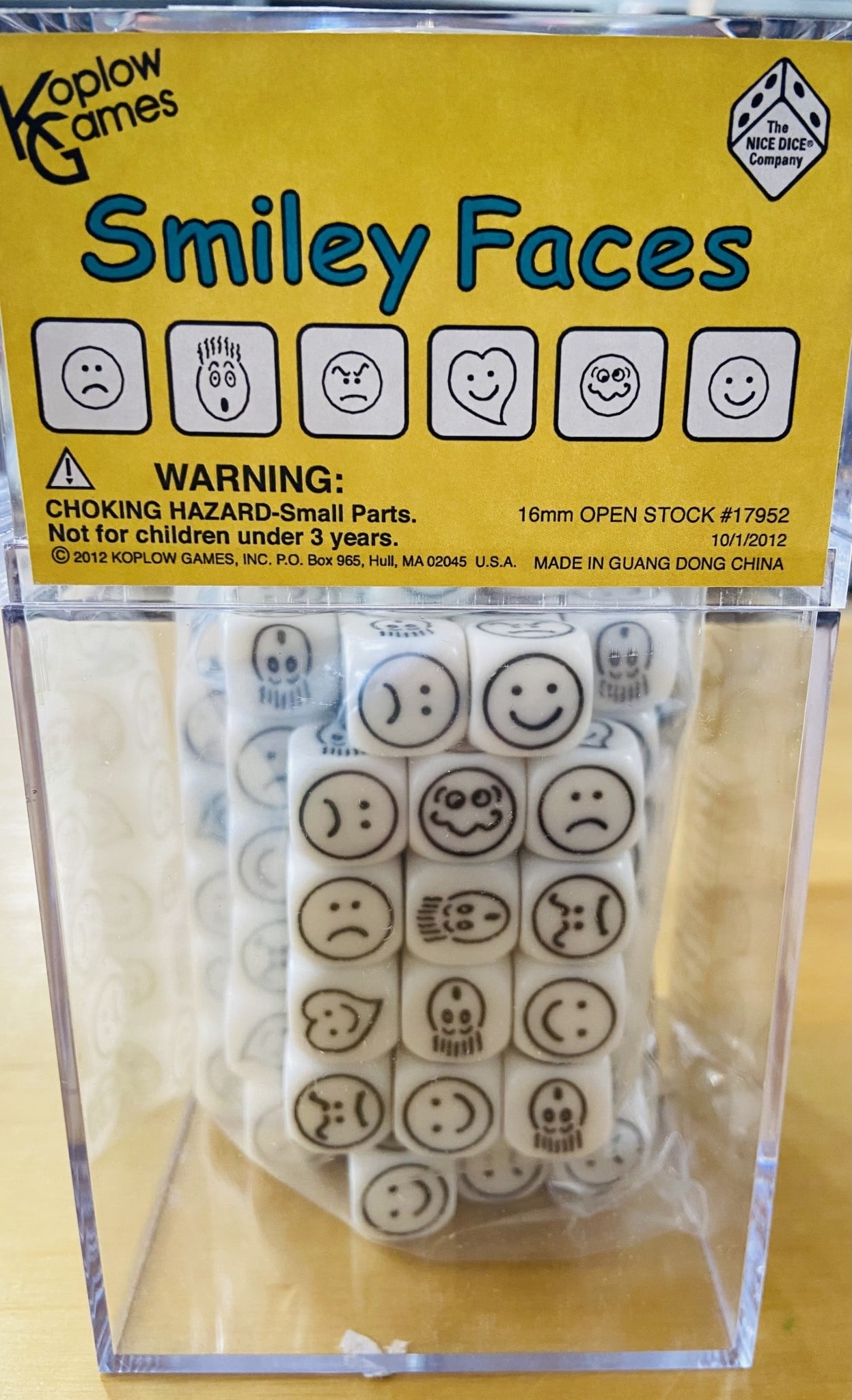Smiley Face Dice