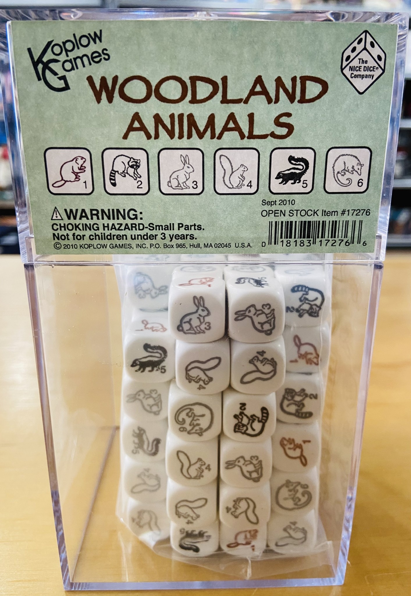 Woodland Animal Dice