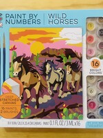 Bright Stripes Paint by Numbers - Wild Horses