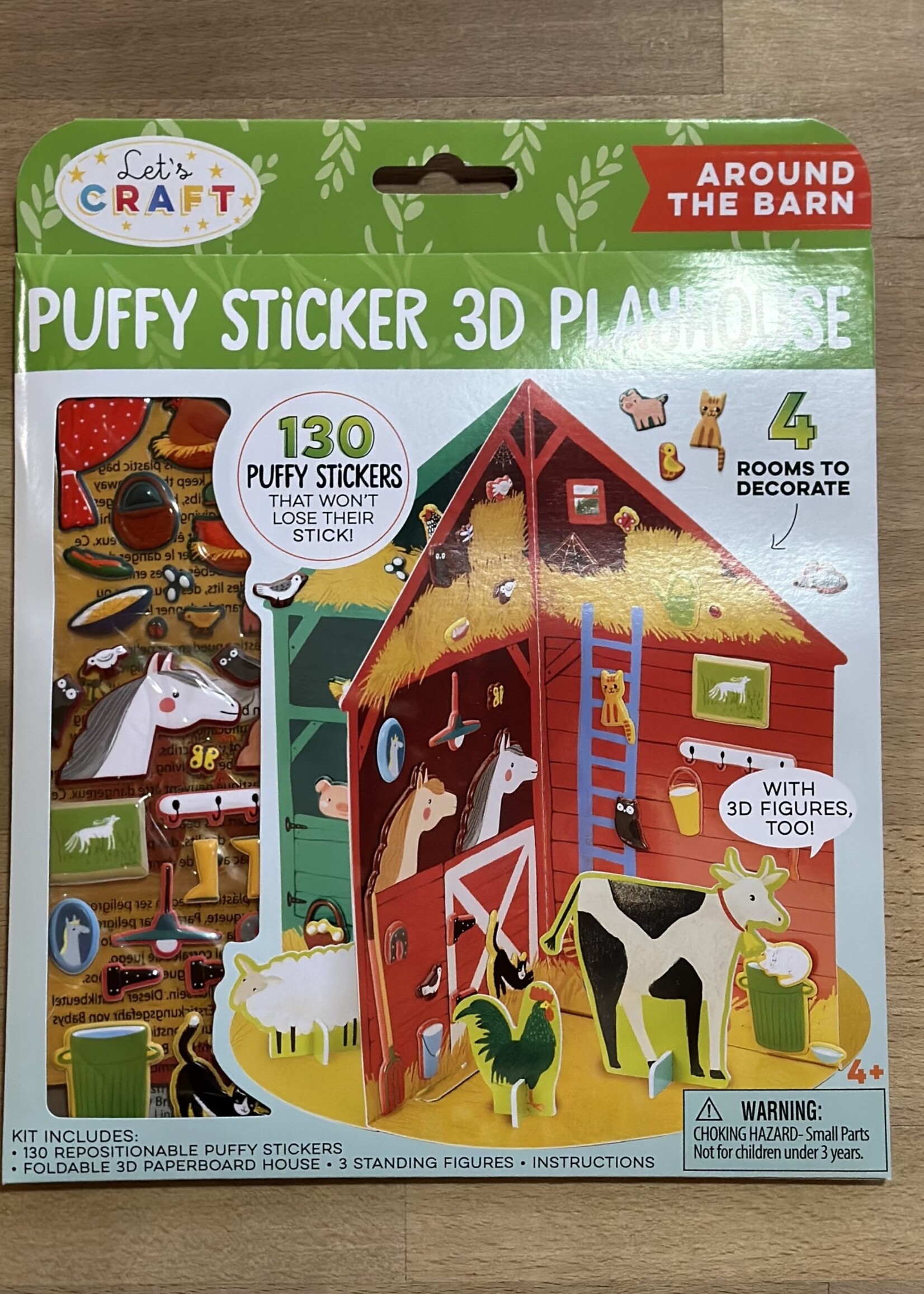 Puffy Sticker 3D Playhouse - Around the Barn