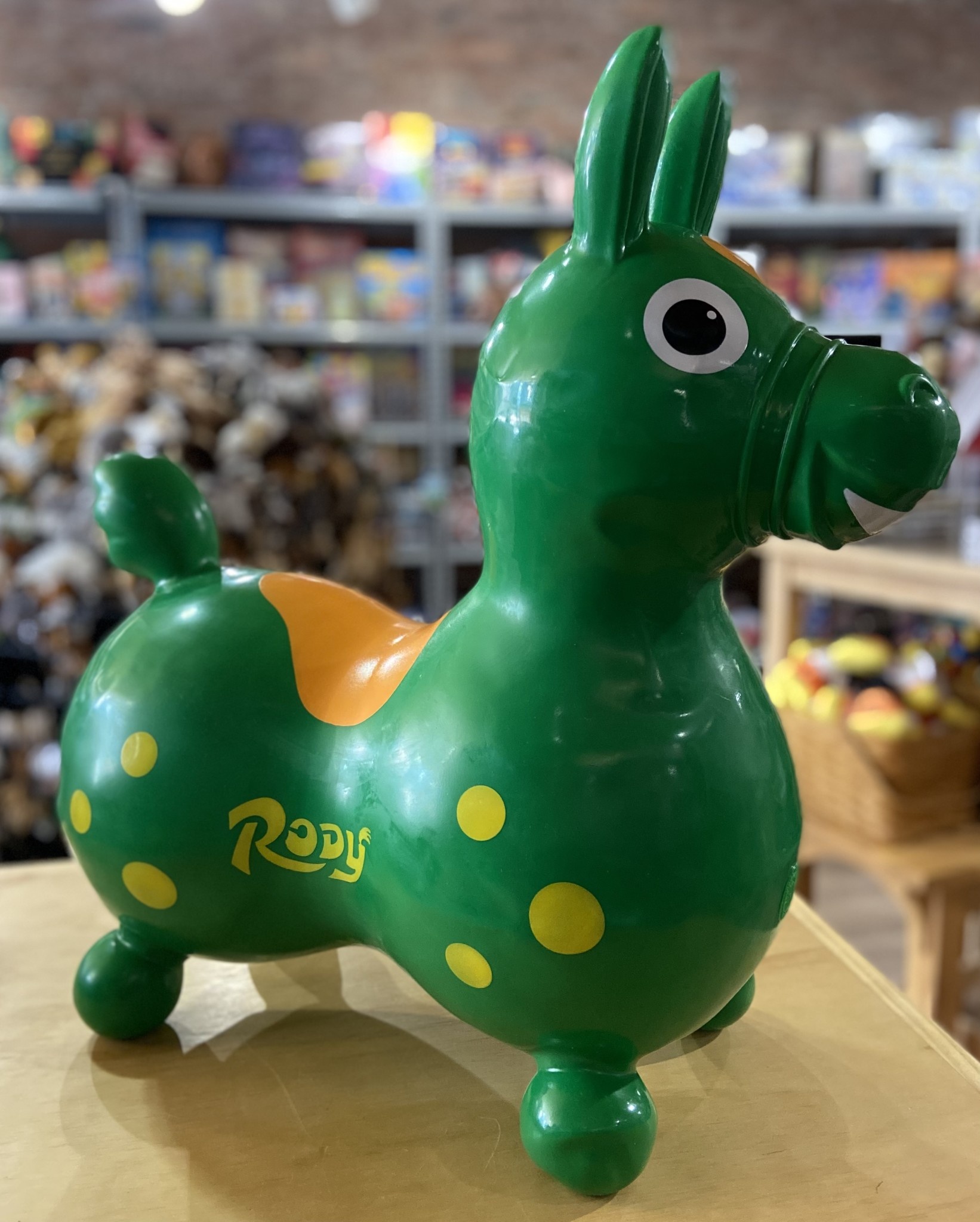 40th Anniversary Inflatable Bounce Horse Speedy Rody With Wheels