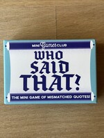 Mini Game - Who Said That?