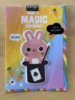 Stick With Me - Rabbit Puffy Sticker Card