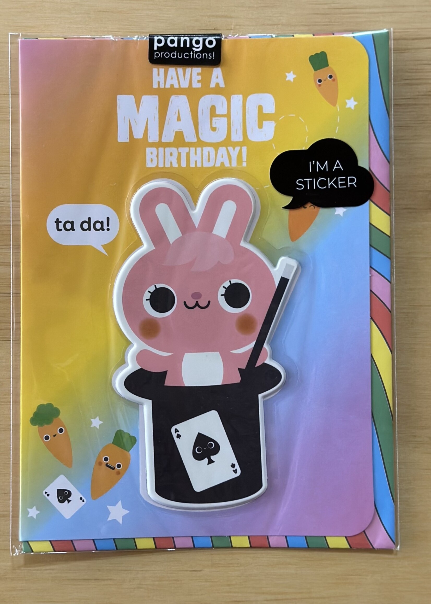 Stick With Me - Rabbit Puffy Sticker Card