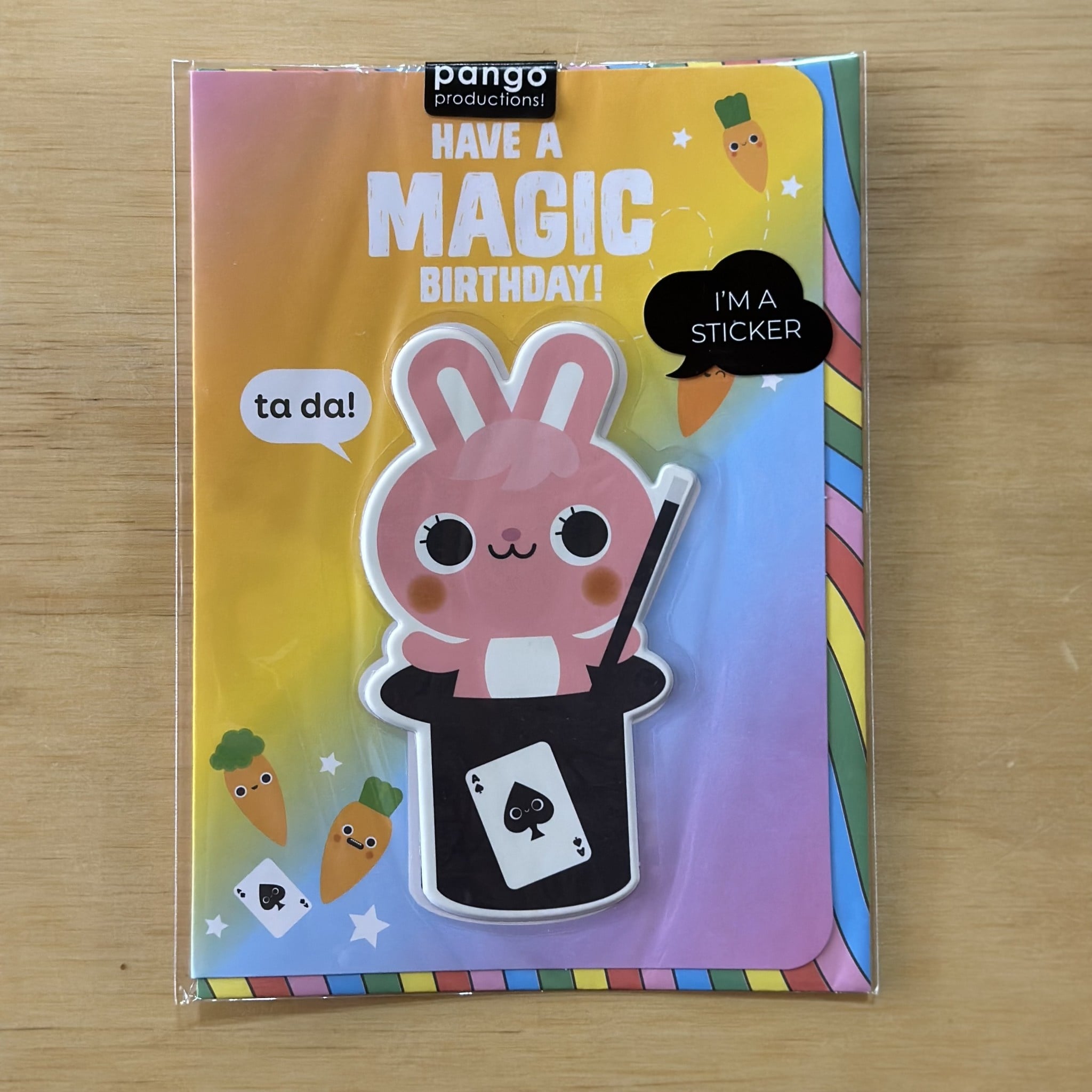 Stick With Me - Rabbit Puffy Sticker Card