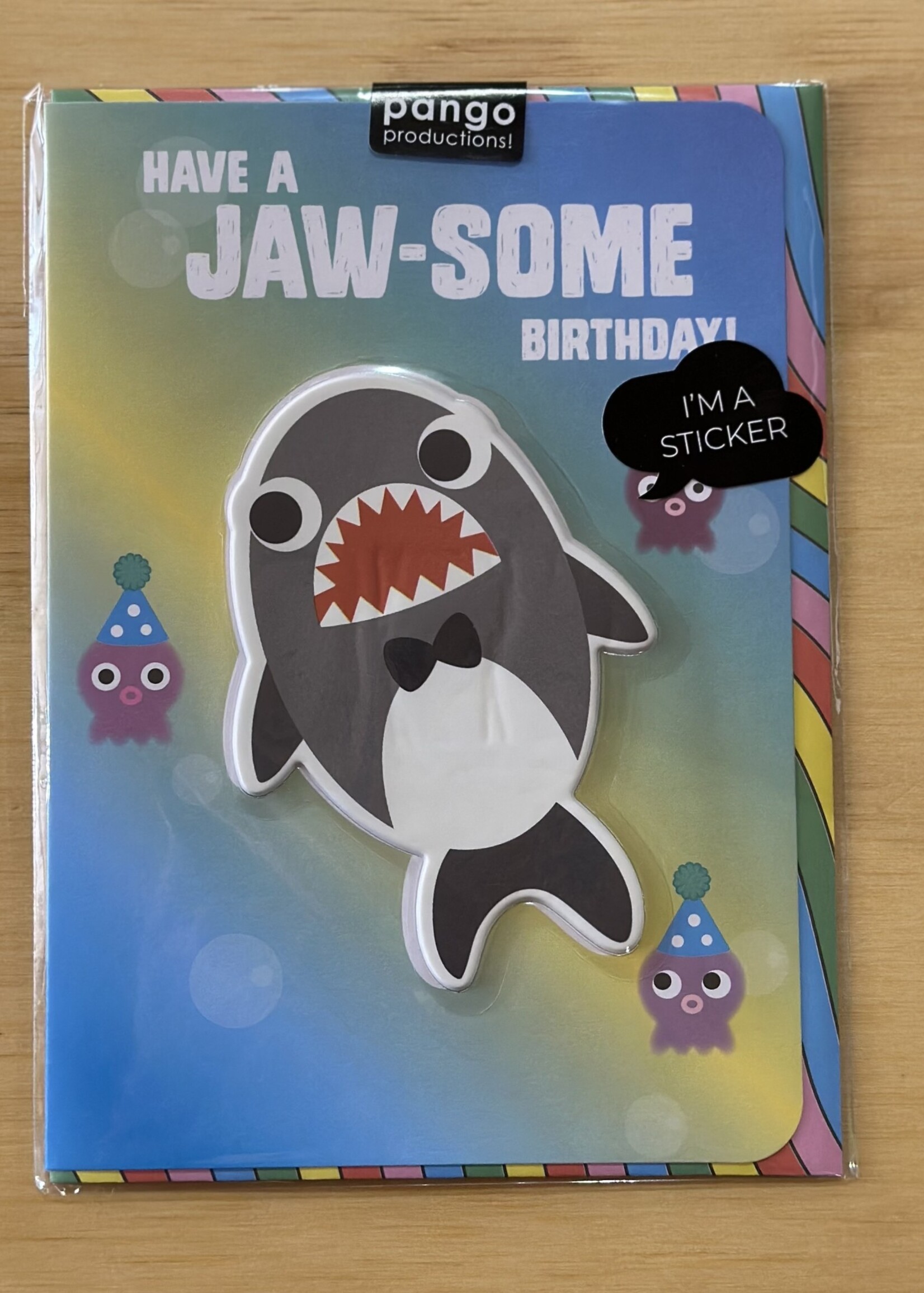Stick With Me - Shark Puffy Sticker Card