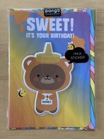 Stick With Me - Honey Bear Puffy Sticker