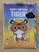 Stick With Me - Tiger Puffy Sticker Card