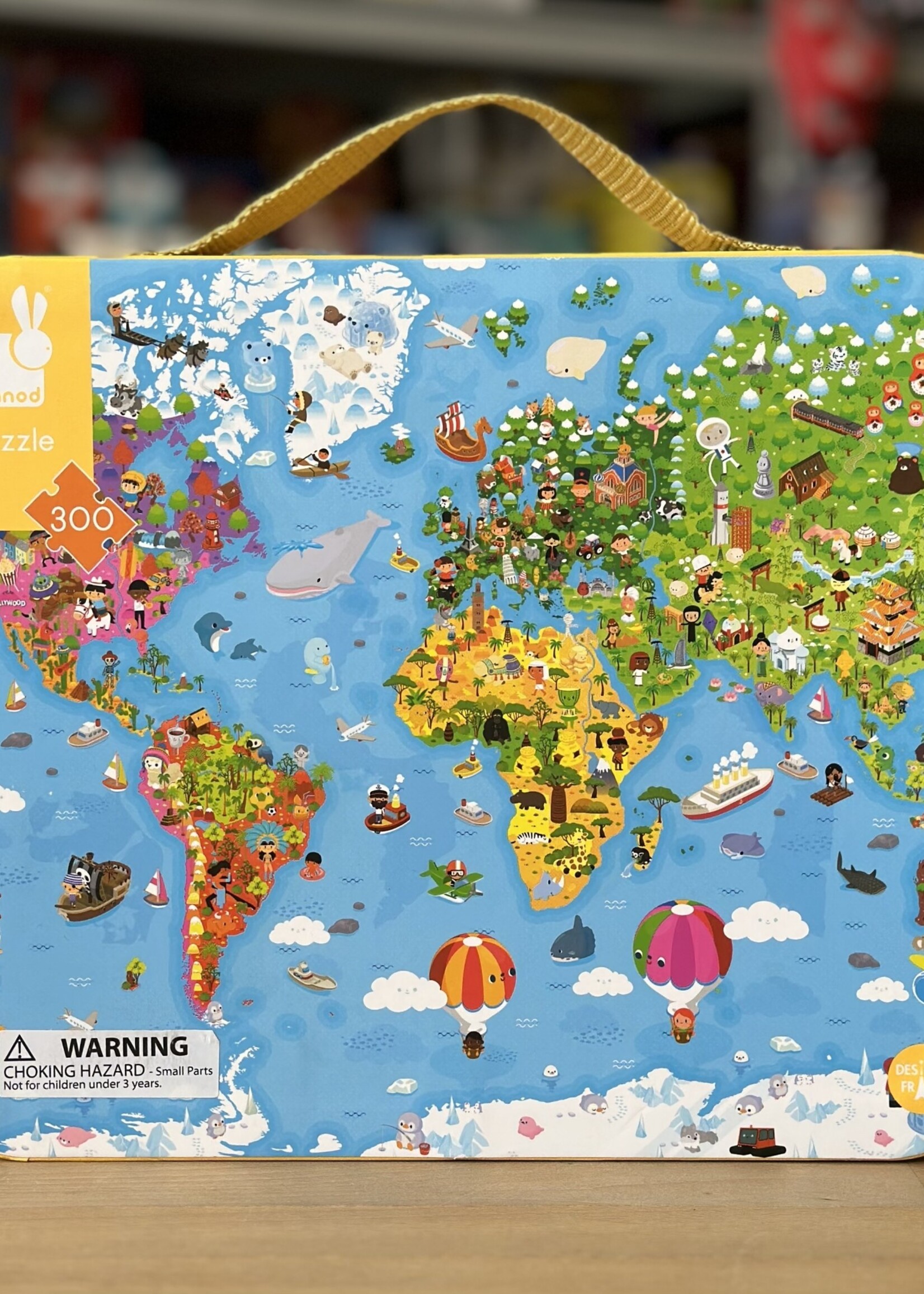 Puzzle - Giant World Map 300 Pc.