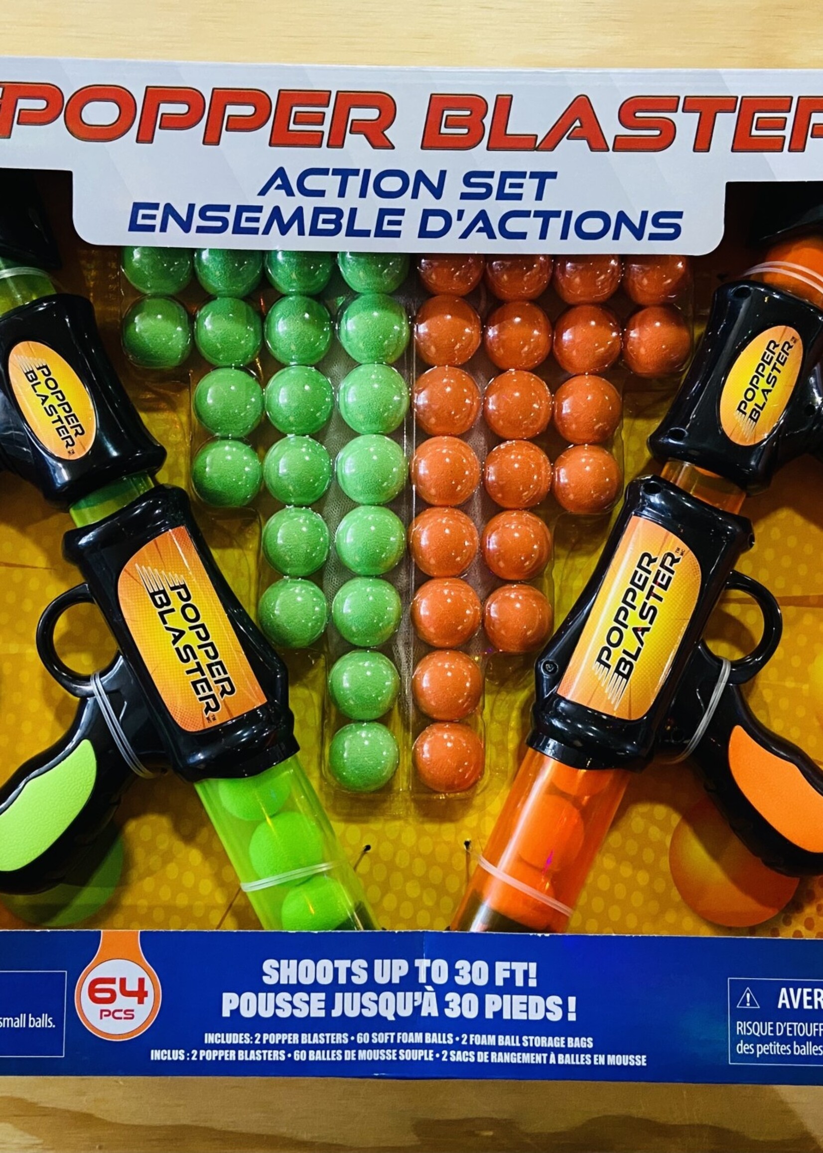Incredible Group Popper Blasters - 2-Gun Set w/ 60 Balls